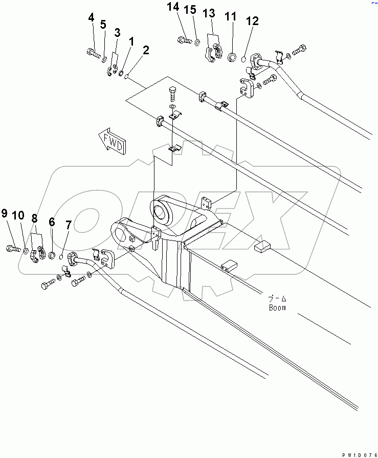  BLIND PARTS (BOOM) (1 ACTUATOR)
