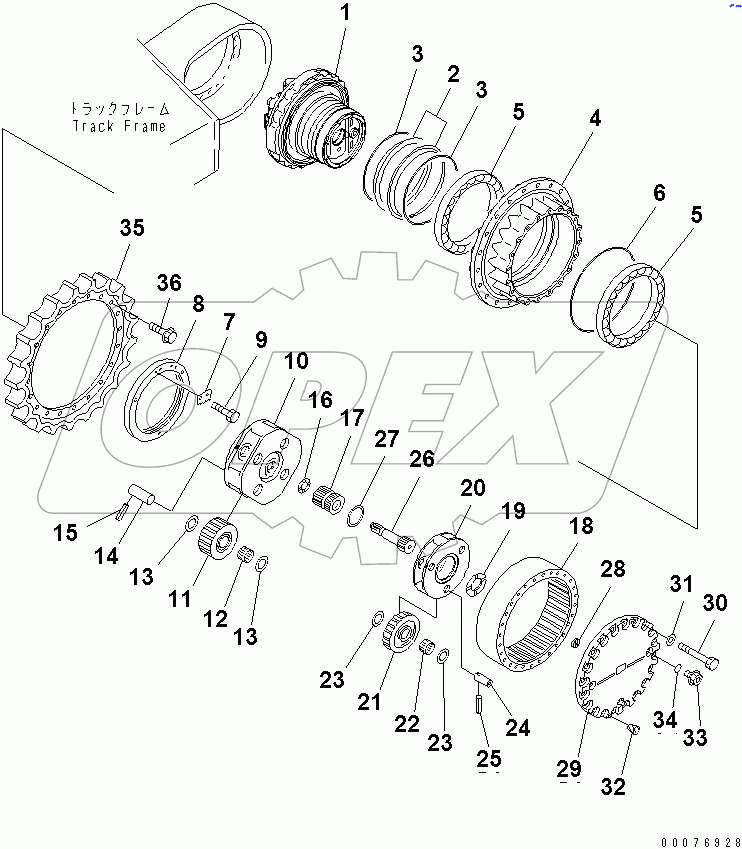  FINAL DRIVE (SUPPLY ONLY)(#40001-40309)