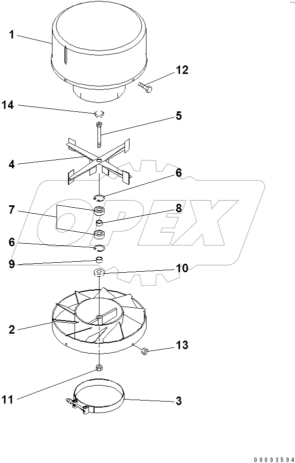  PRECLEANER (INNER PART)(#47599-)