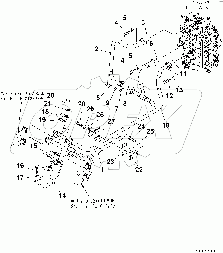  BOOM PIPING (VALVE BOOM PIPING)