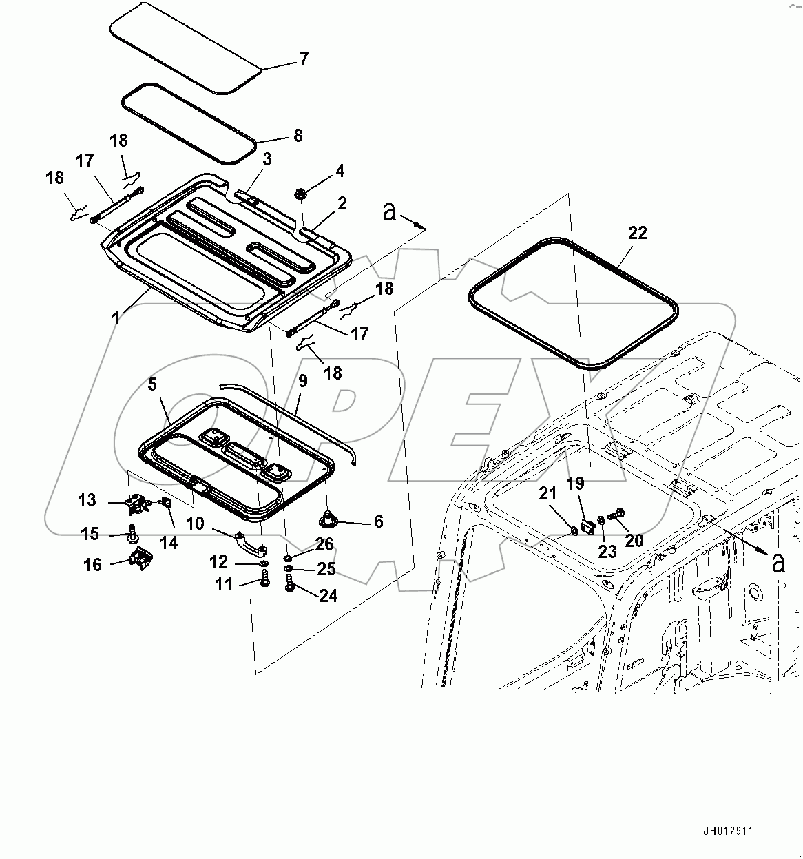  Cab, Roof Ventilator (#80001-)