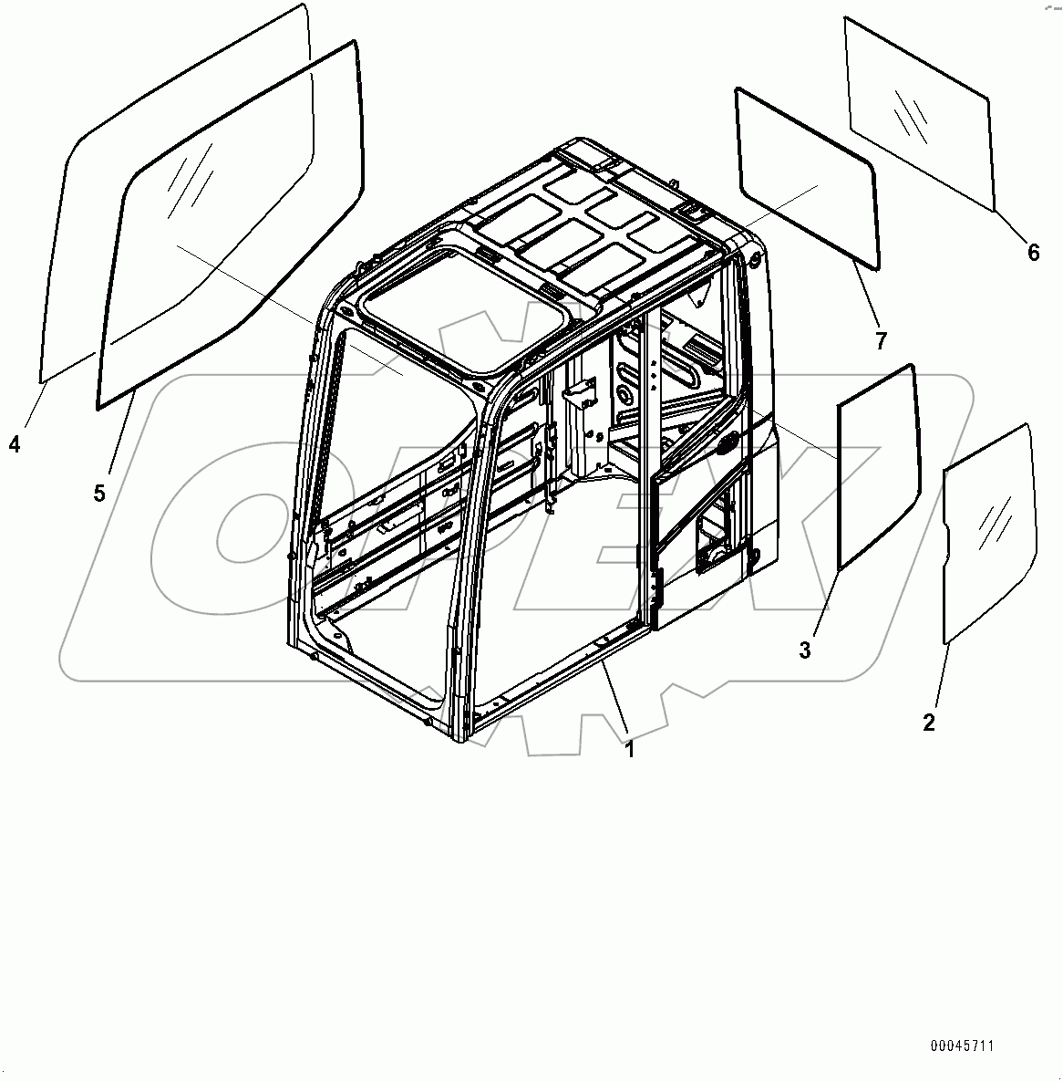  Cab, Cab Body and Window (#80126-)