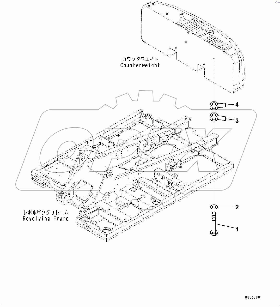  Counterweight Mounting (#80001-)