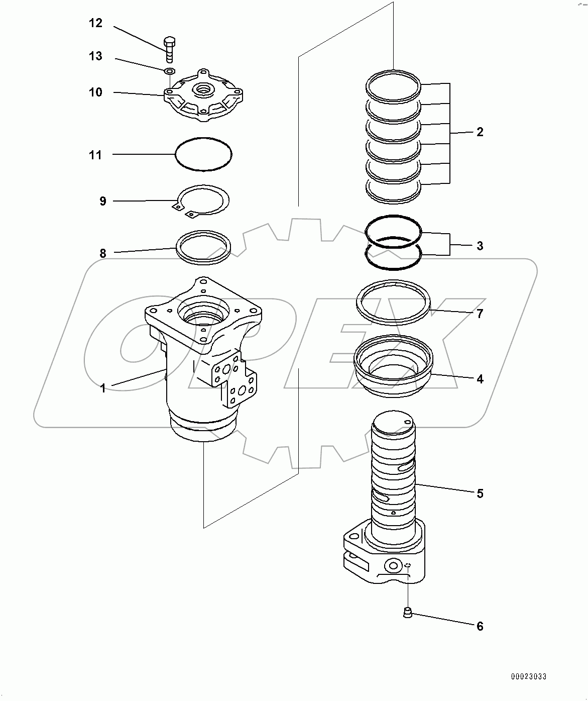  Swivel Joint, Inner Parts (#80001-80074)