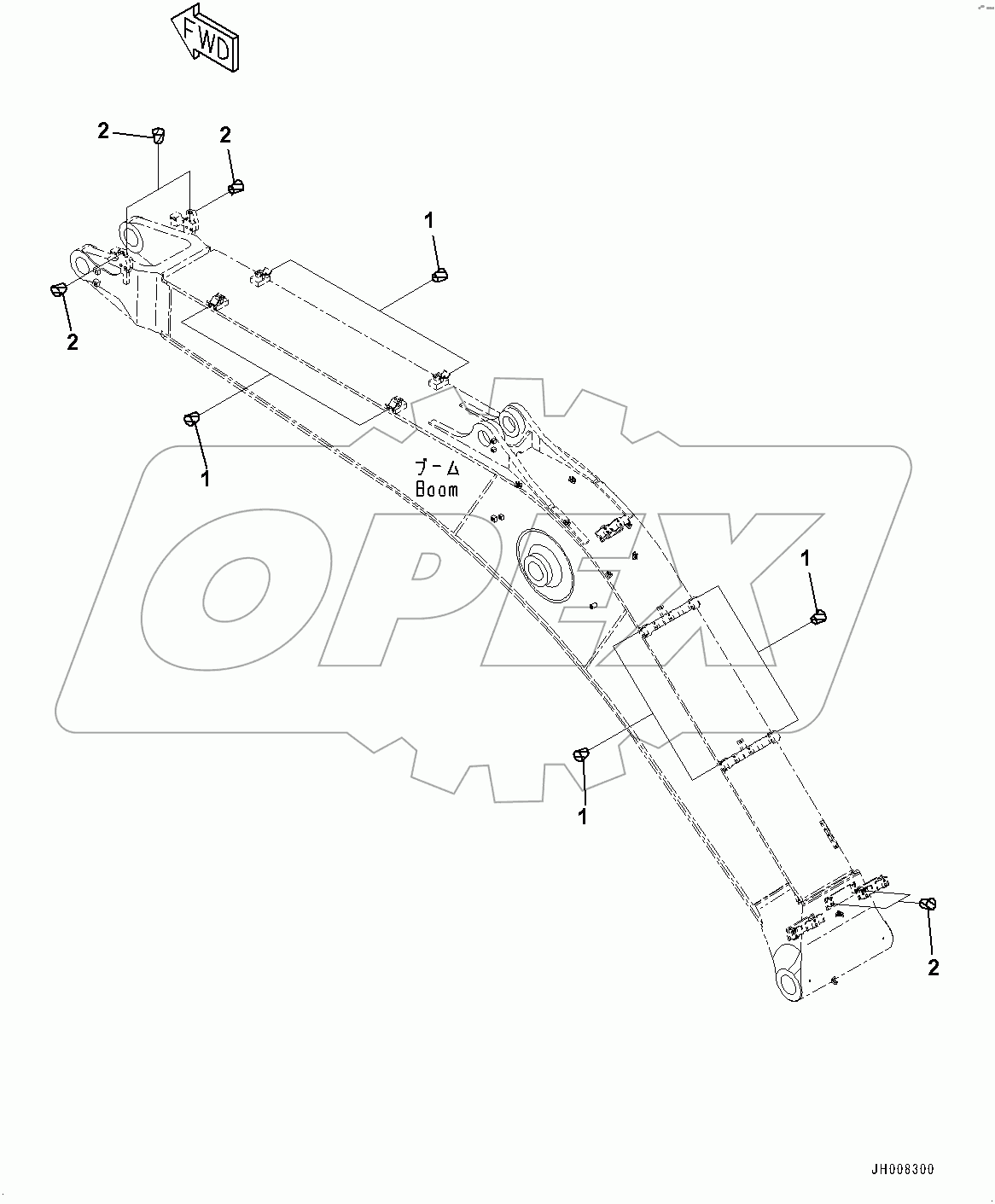  Boom, Attachment Plug (#80001-)