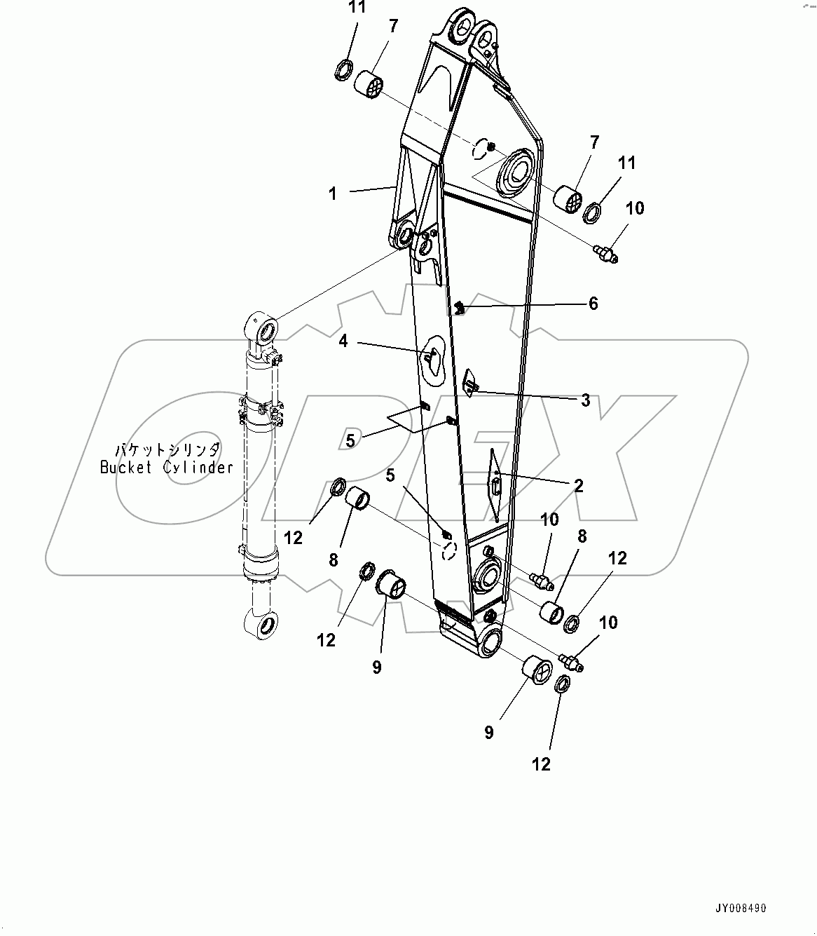  Arm, Arm and Bushing (#80001-80004)
