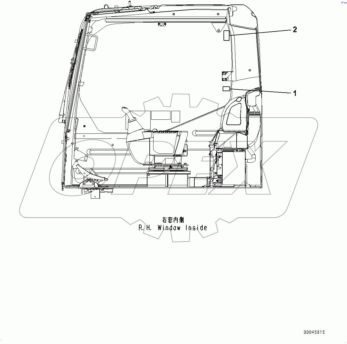  Caution Plates, Window Lock (#80001-)