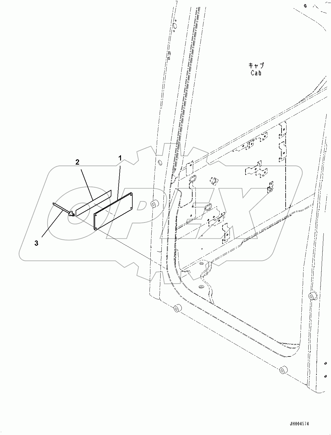  ROPS Plate,  (#80138-)