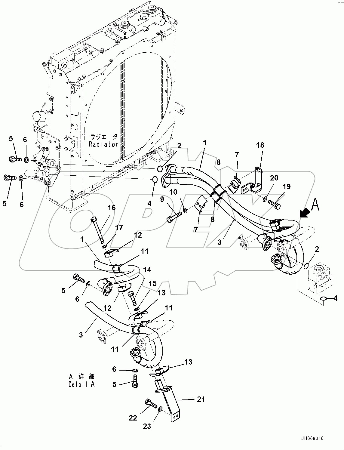  Oil Cooler Piping (#80001-)