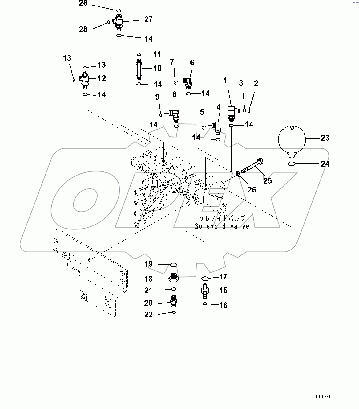  Solenoid Valve, Related Parts (#80001-)