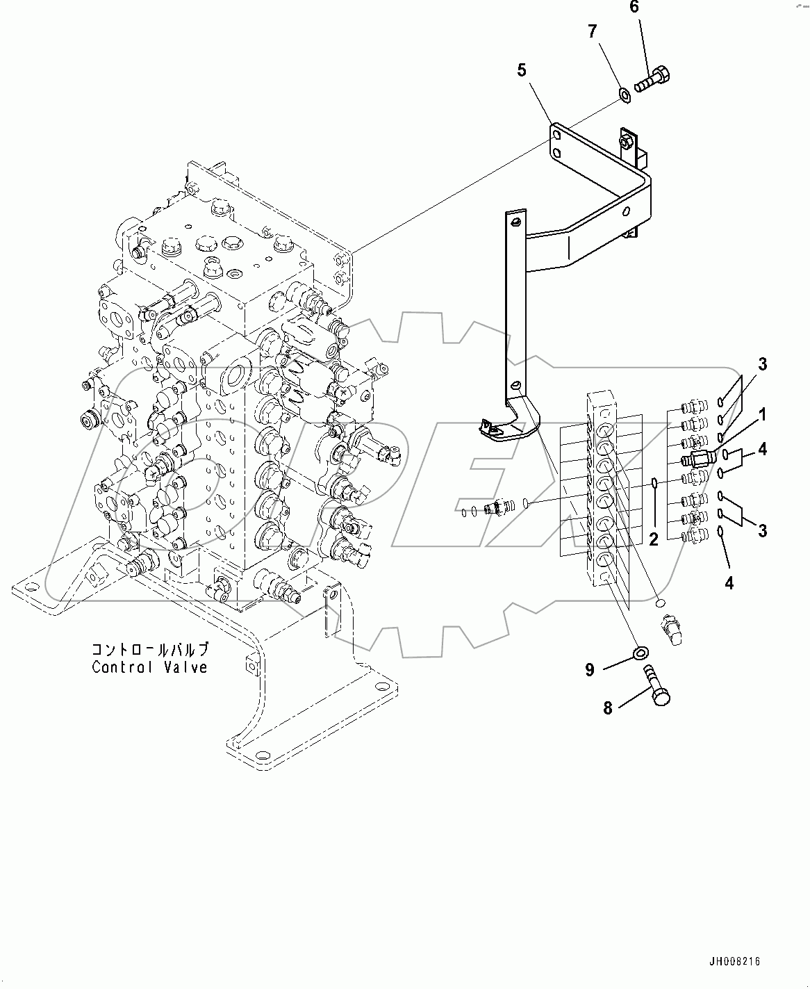  Pressure Switch Block, Bracket (#80001-)