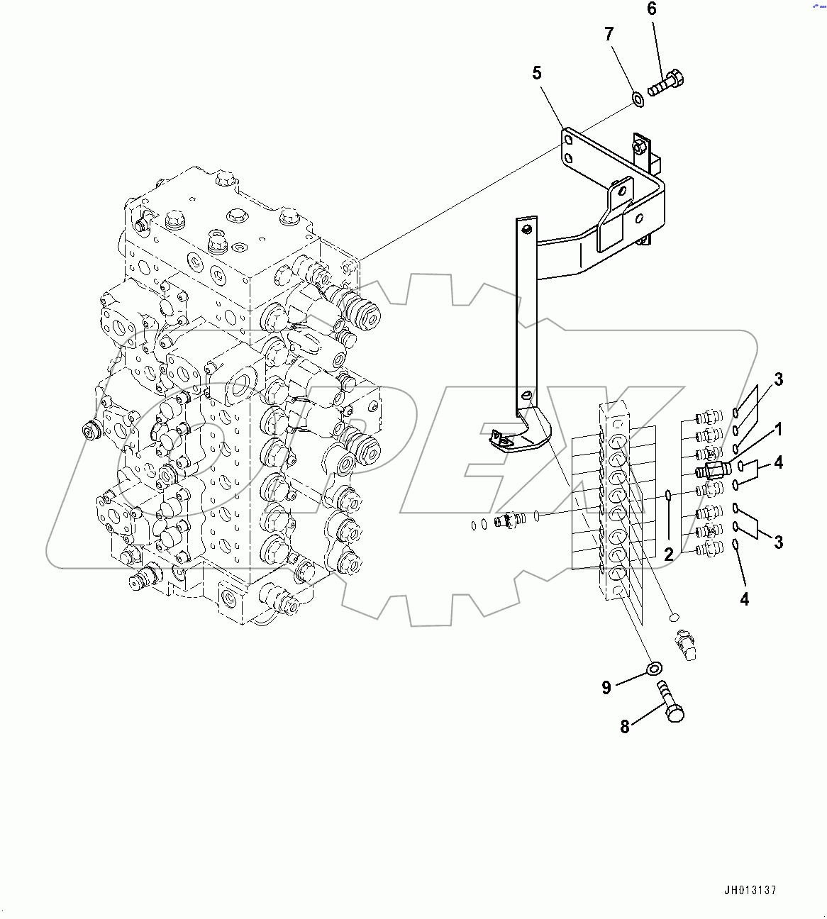  Pressure Switch Block, Bracket (#80001-)