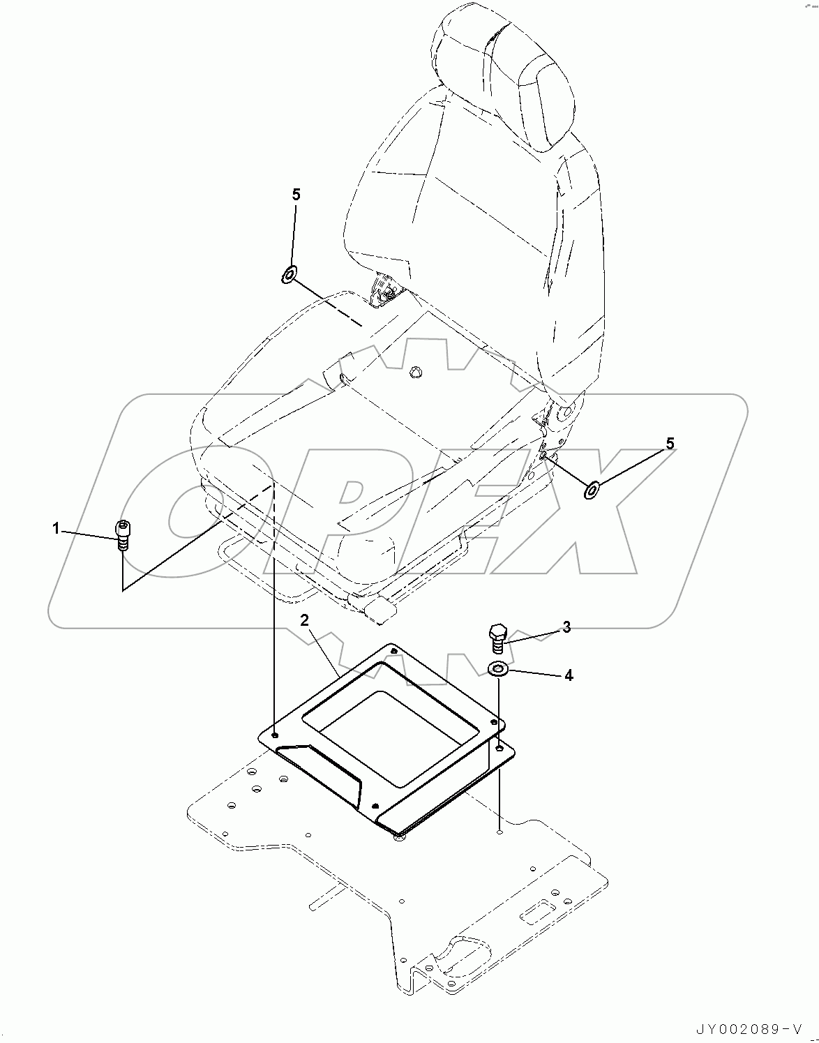  Operator's Seat, Bracket (#80001-)