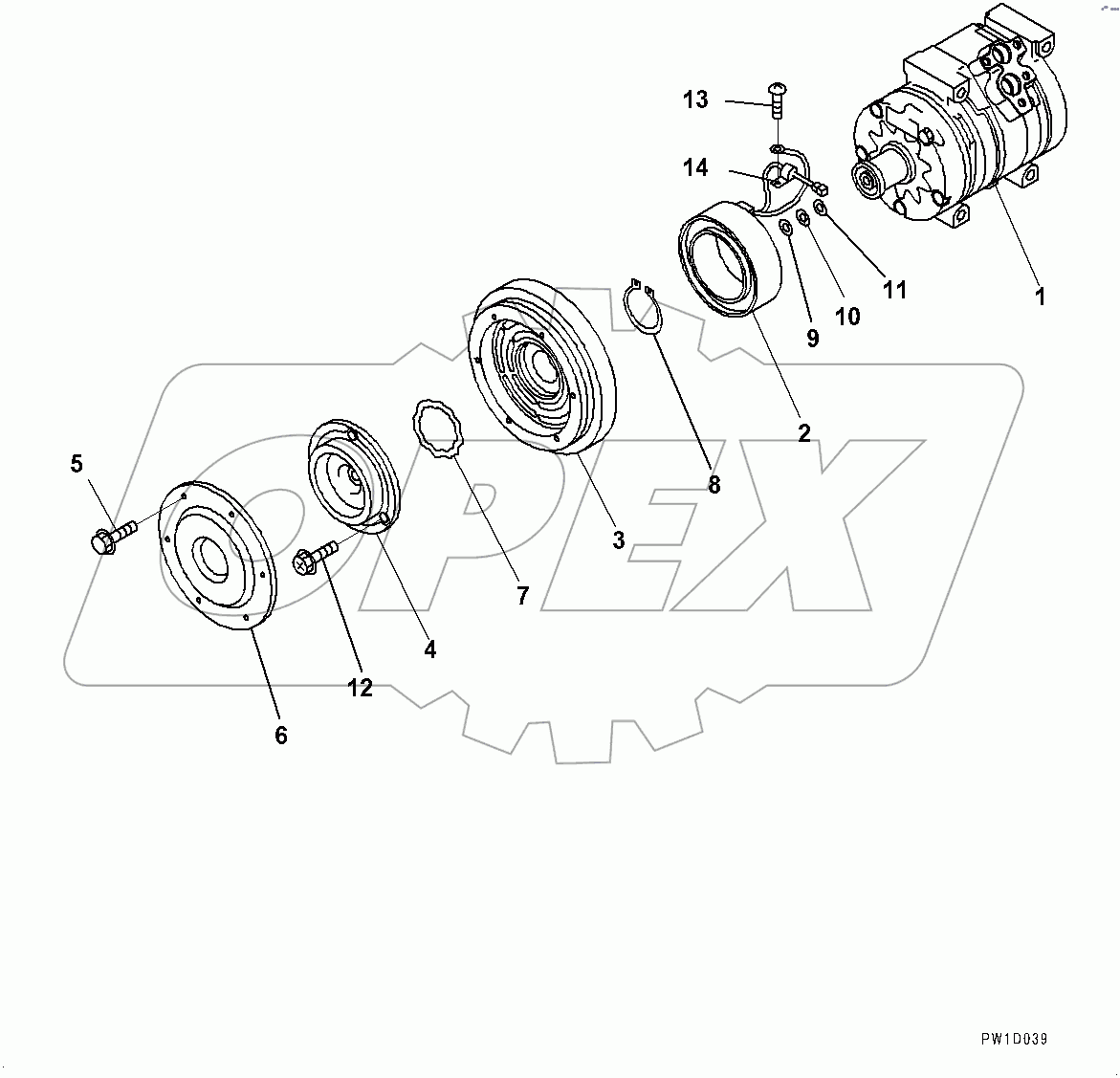 Air Conditioner Unit, Compressor (#80001-)