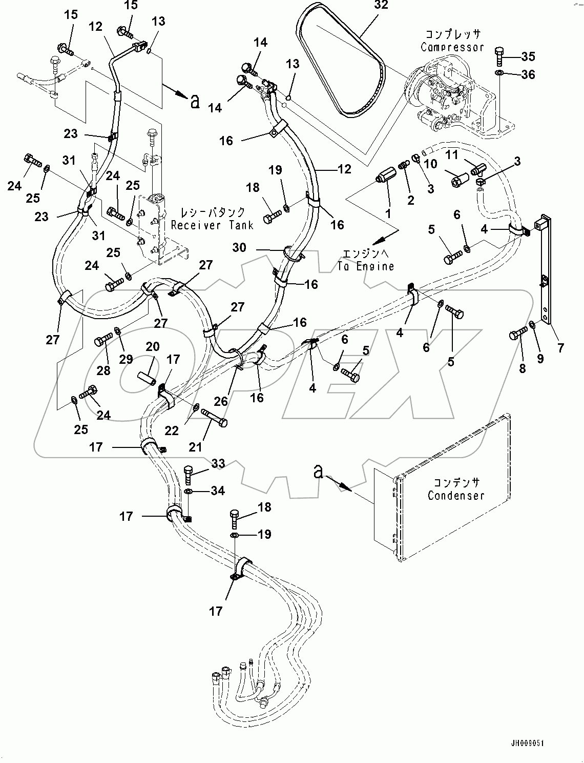  Air Conditioner Unit, Hose (#80001-)