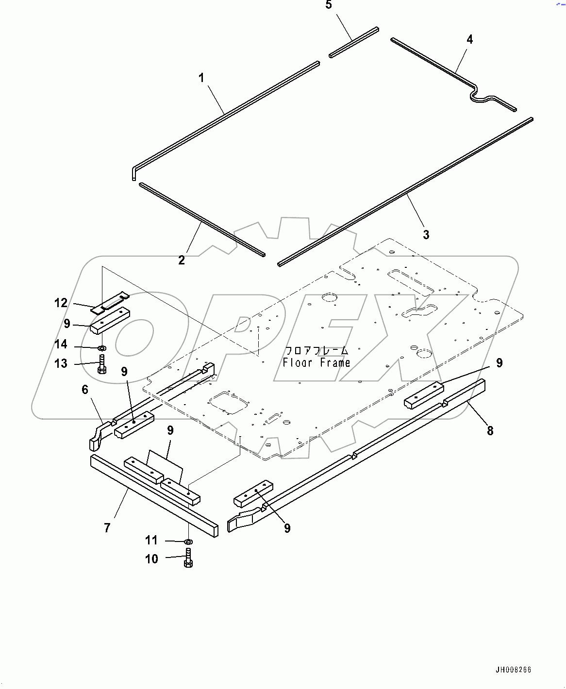  Cab, Floor, Seal (#80001-80162)