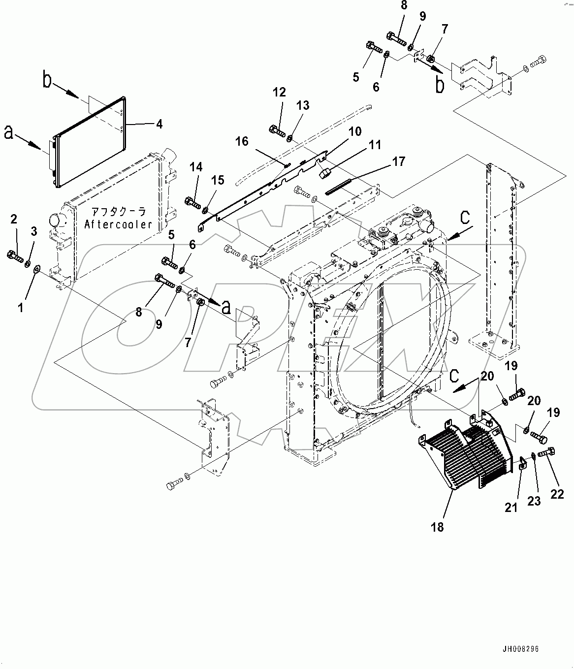  Cooling System, Aftercooler and Condenser (#80001-)