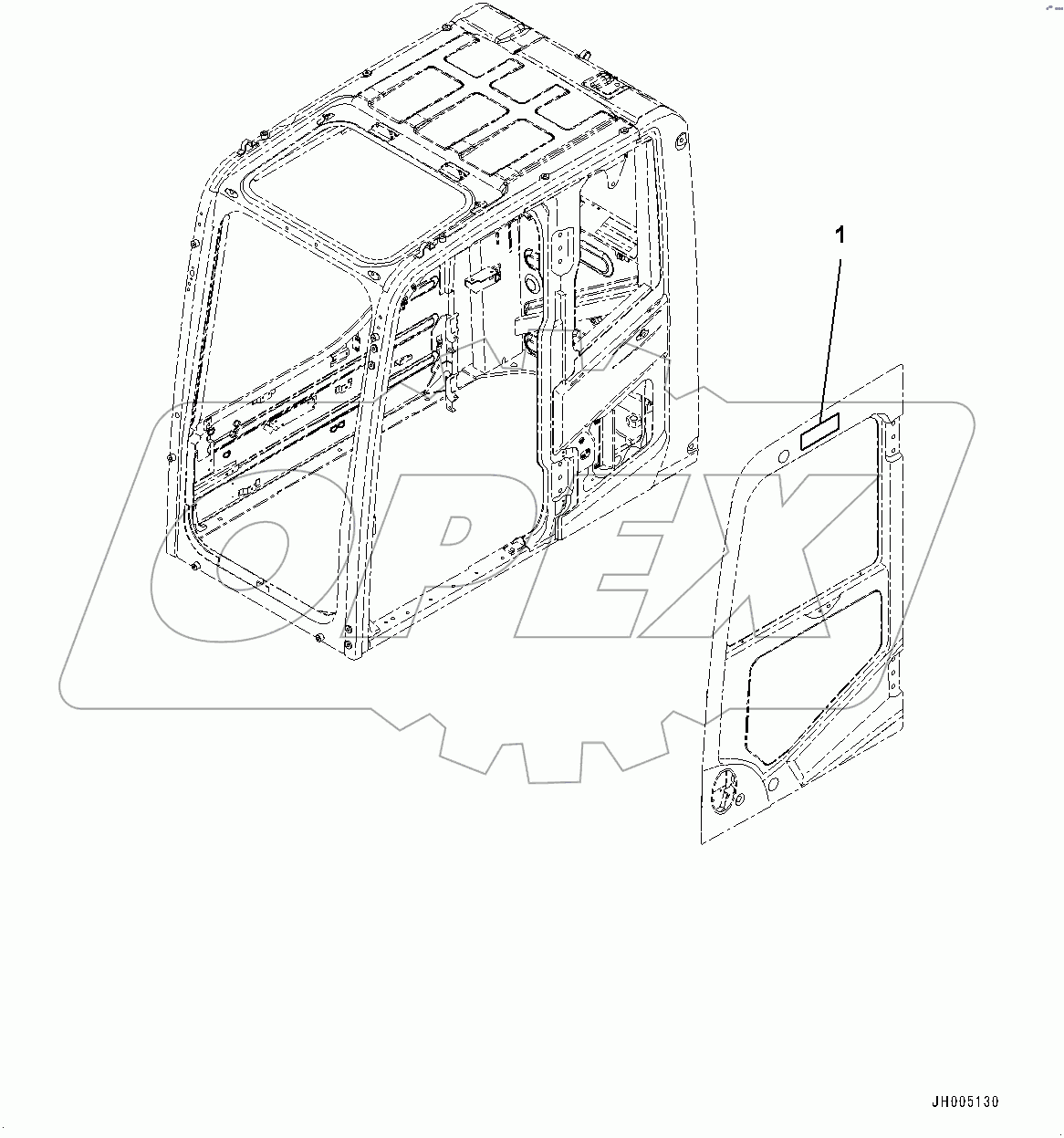  Cab, KOMATSU Mark (#80001-80125)