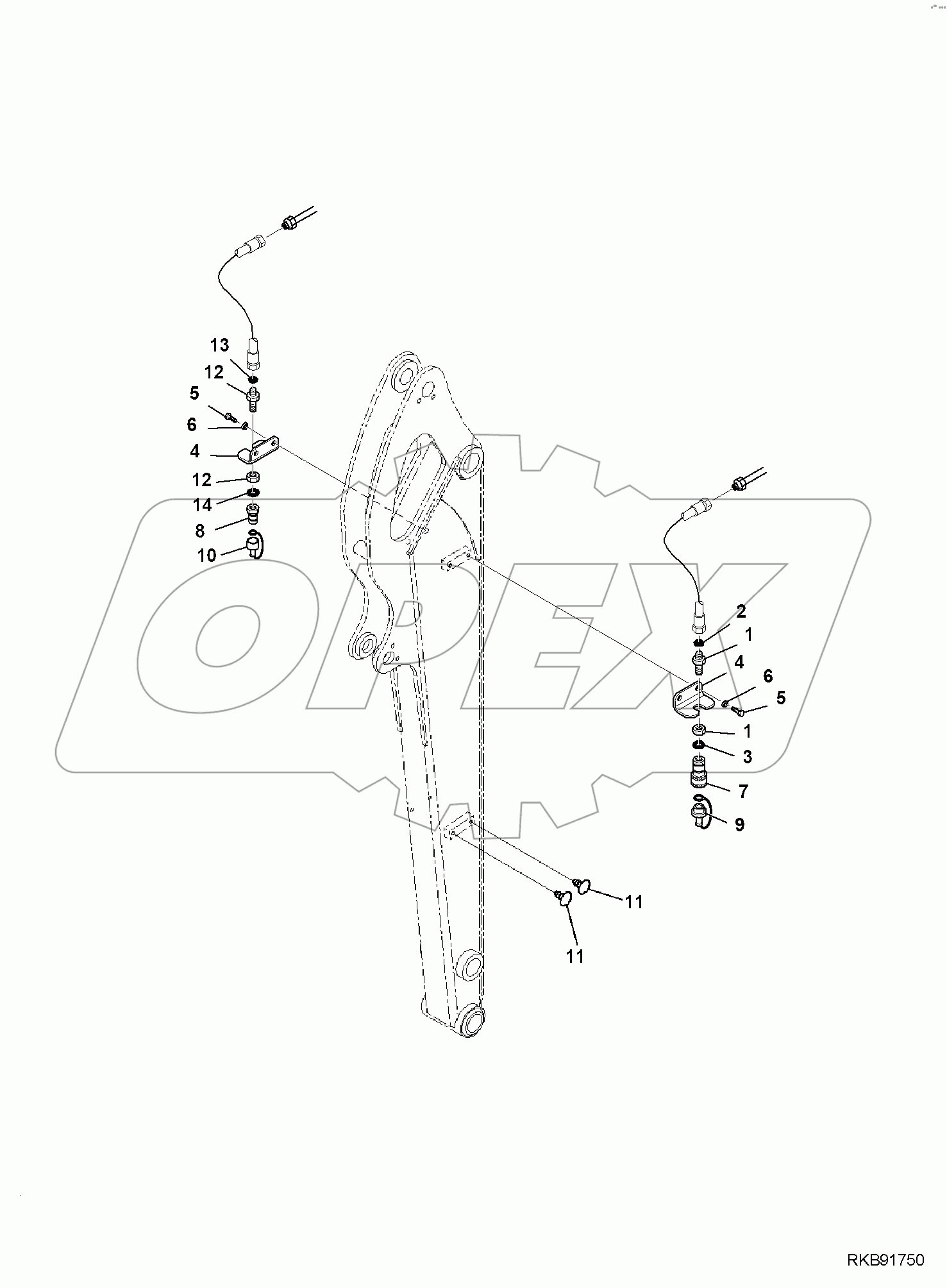 ARM, ADDITIONAL PIPING, FOR LONG ARM