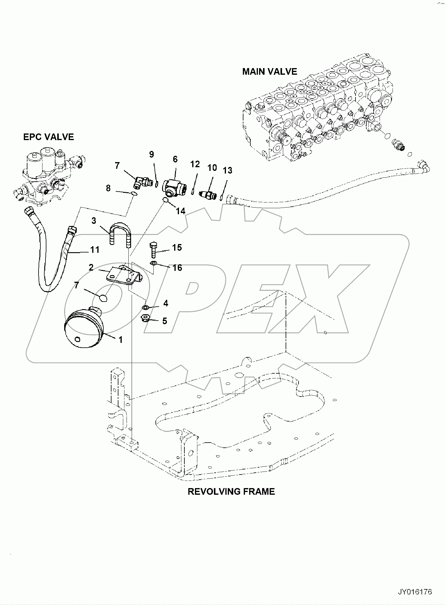  MAIN CONTROL VALVE, ACCUMULATOR PIPING