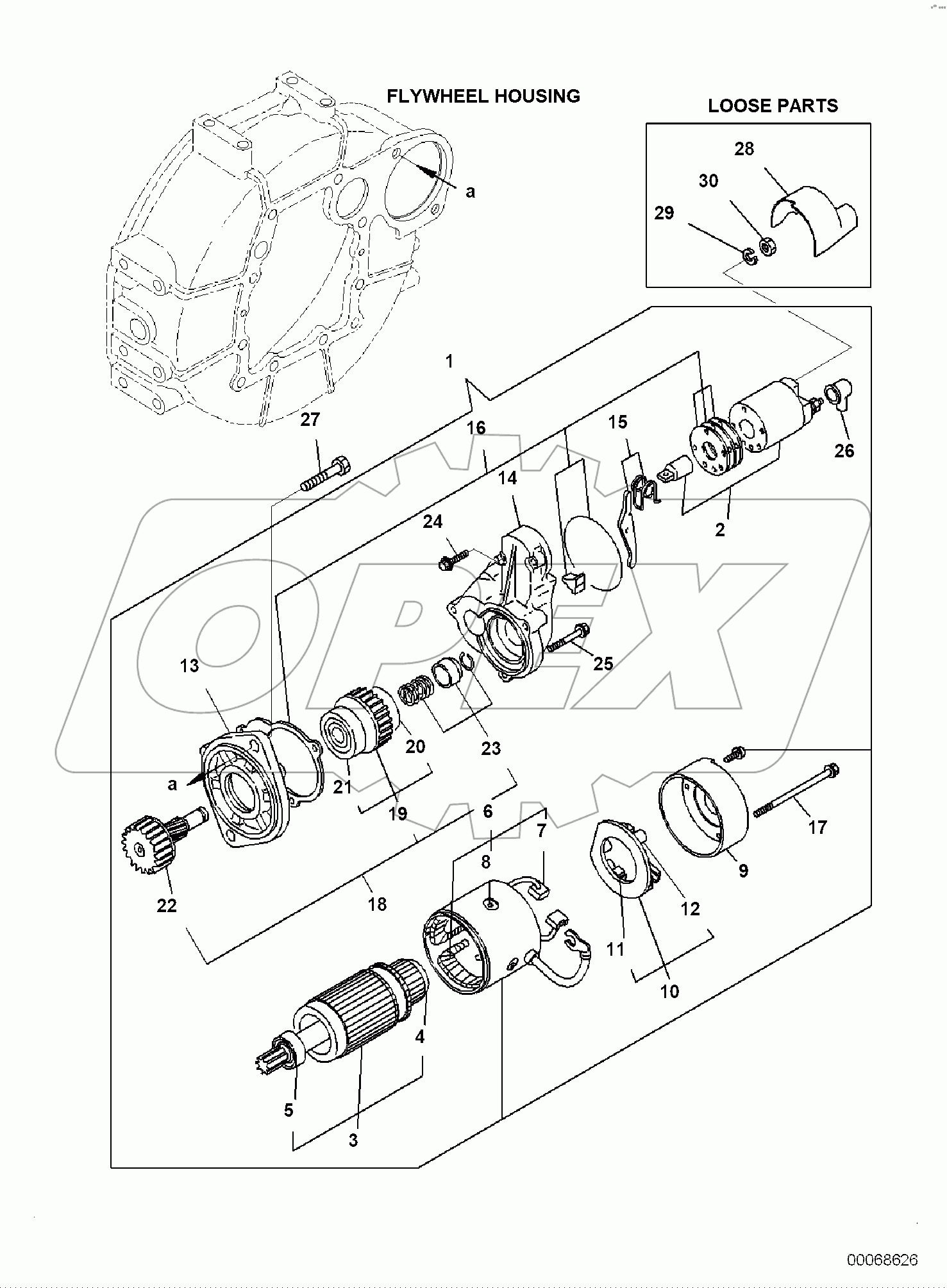  ENGINE, INNER PARTS, STARTING MOTOR