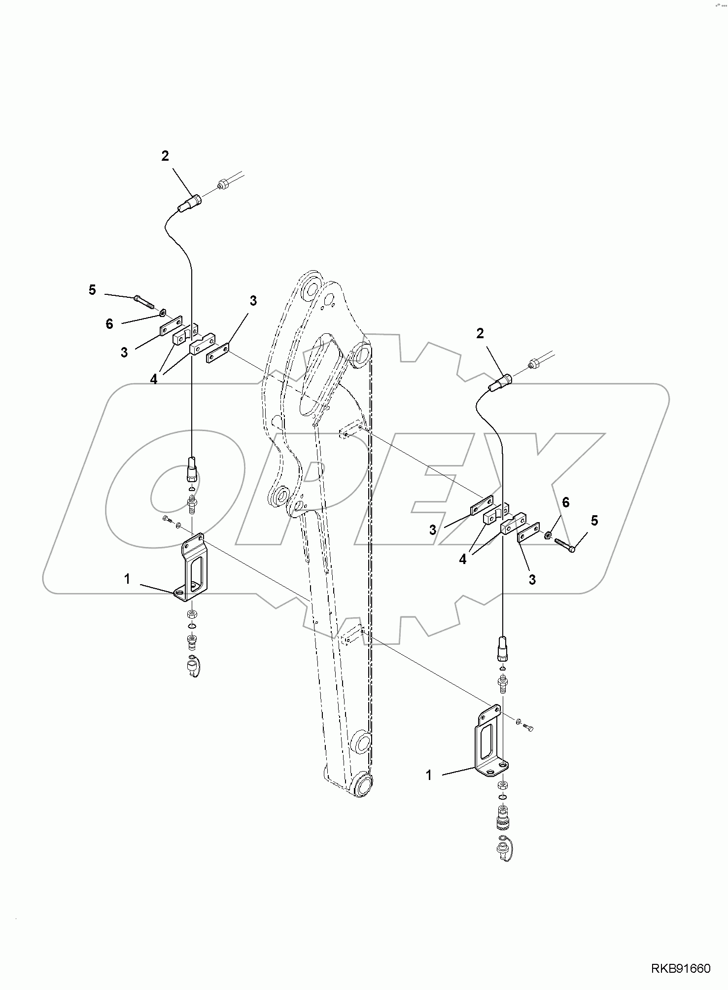  ACTUATOR CIRCUIT, LONG ARM, WITH EXTENSION