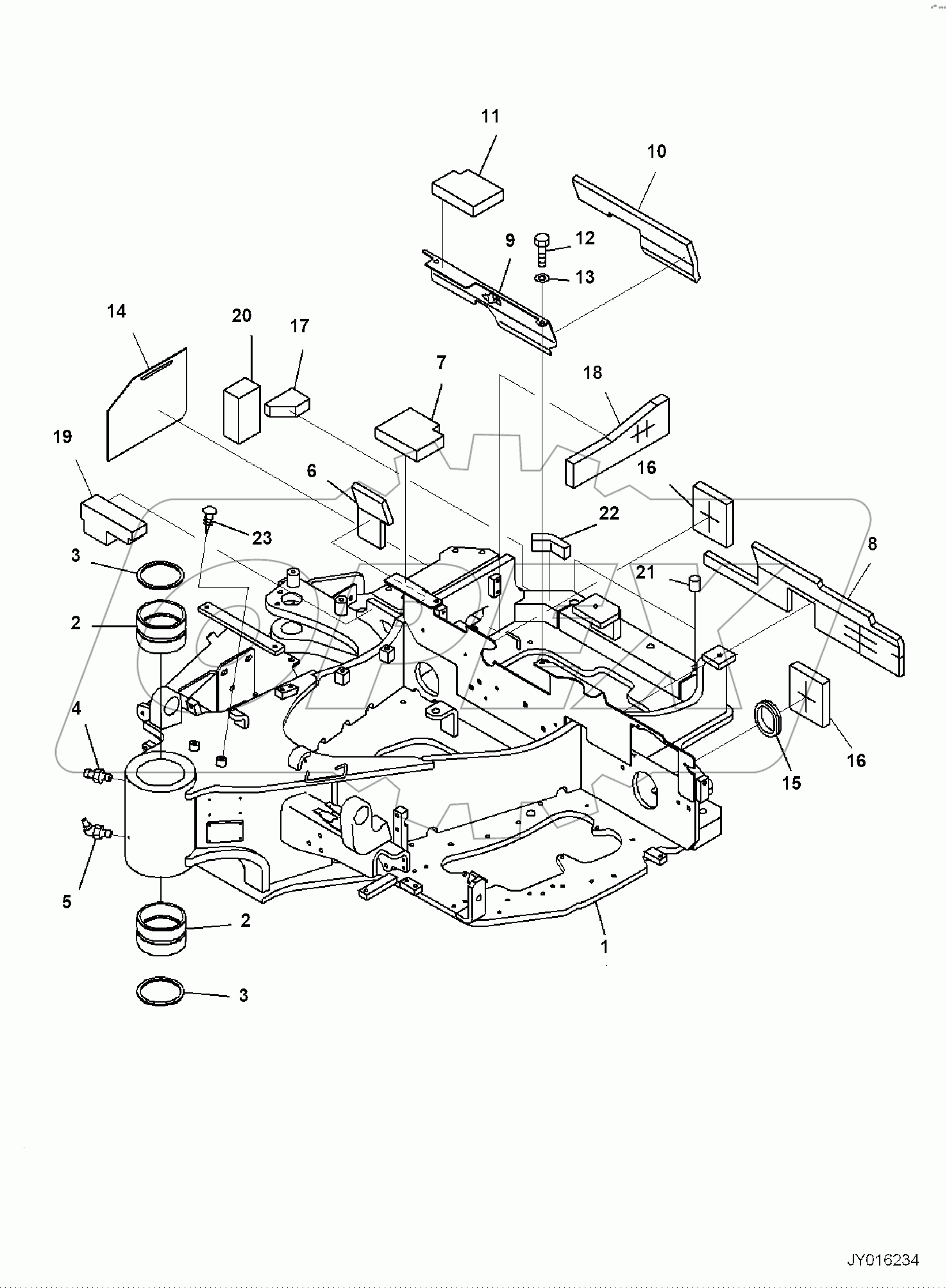  REVOLVING FRAME, 3-ATTACHMENT AND QUICK COUPLER