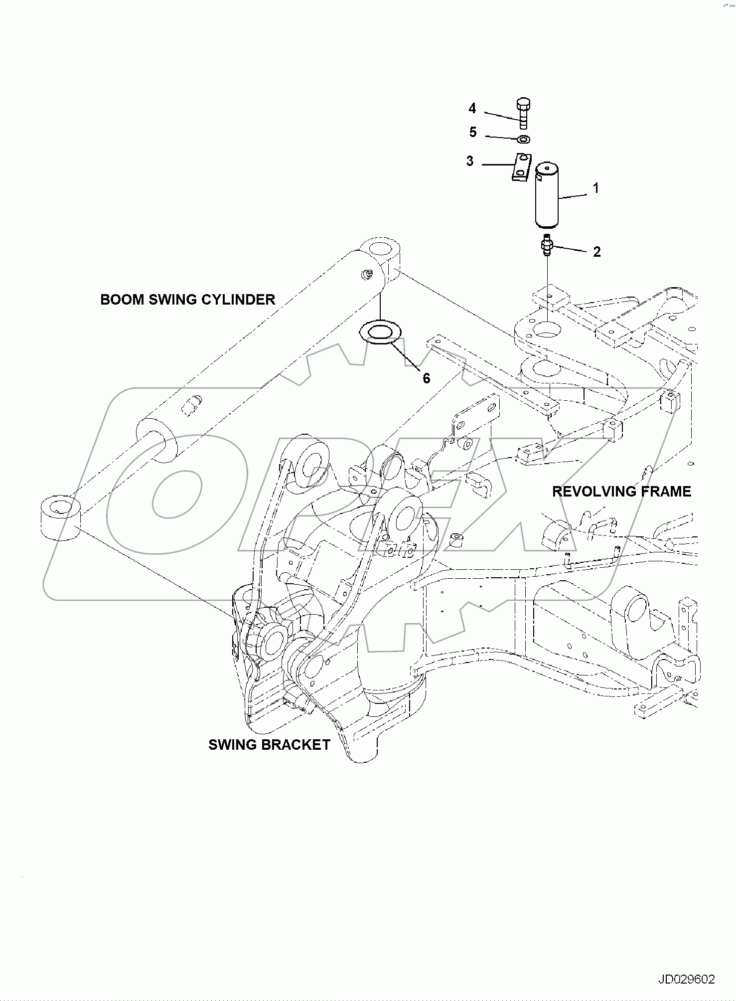  BOOM SWING CYLINDER, PIN