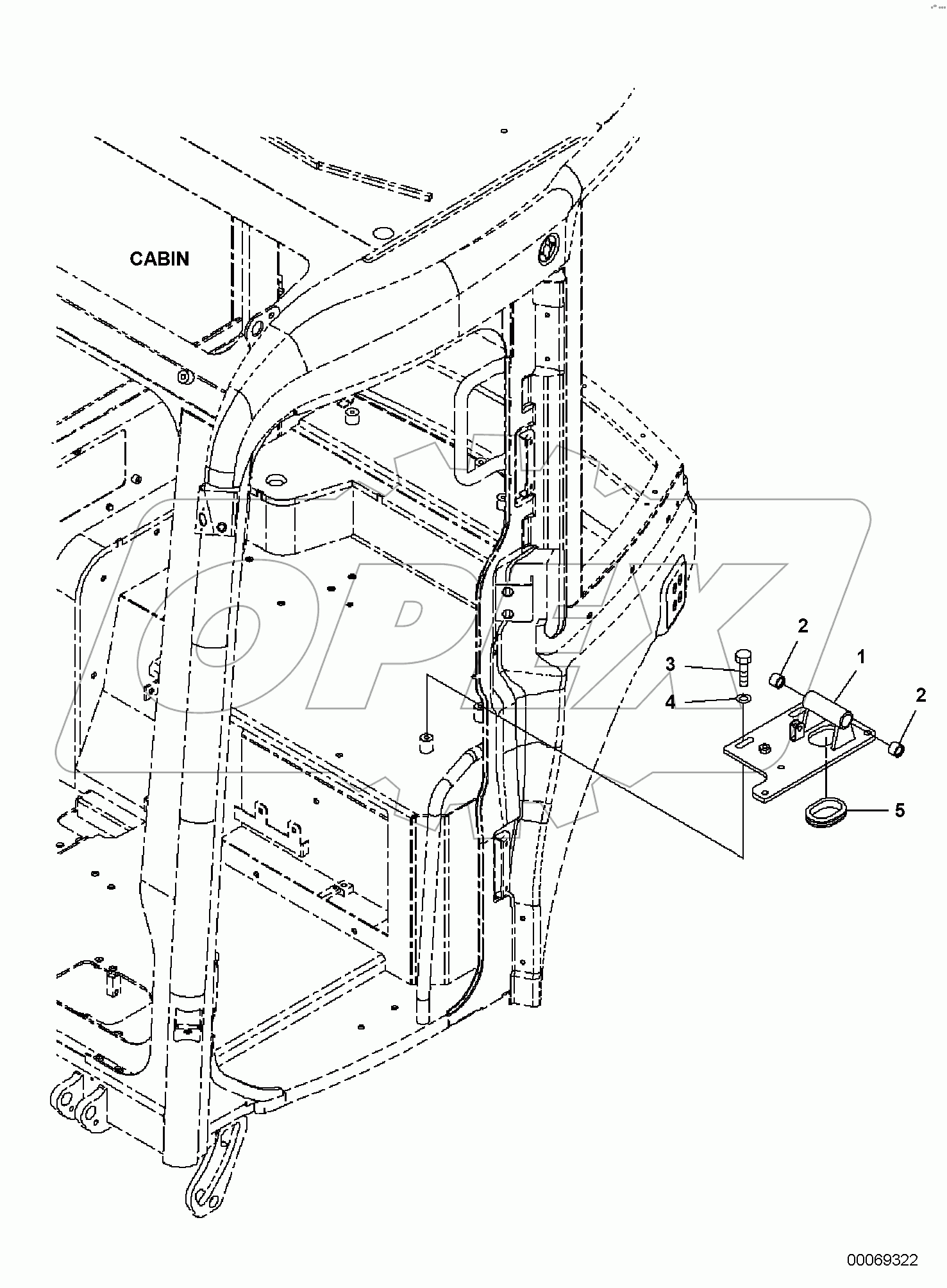  CAB, 1-ATTACHMENT, FLOOR, BASE