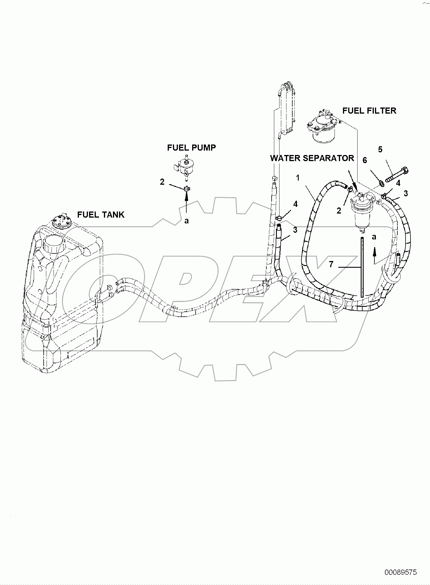  ENGINE, WITH AIR CONDITIONER, FUEL PIPING