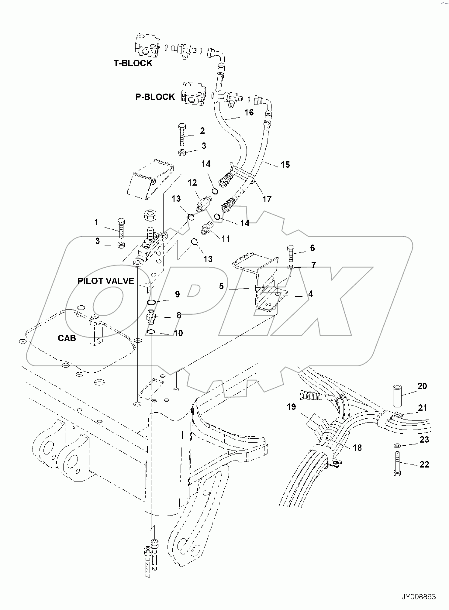  CAB, 1-ATTACHMENT, MOUNTING (1/2)