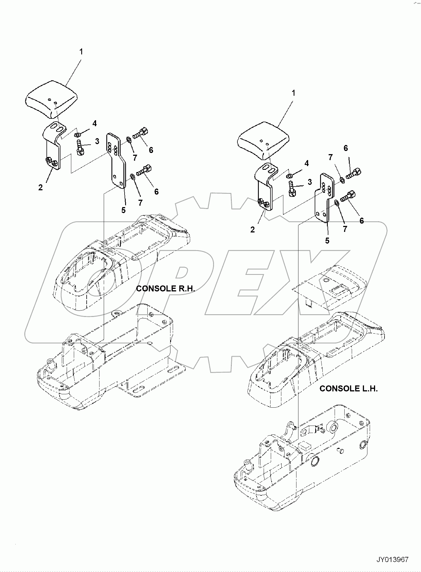  CAB, 1-ATTACHMENT, WRIST REST