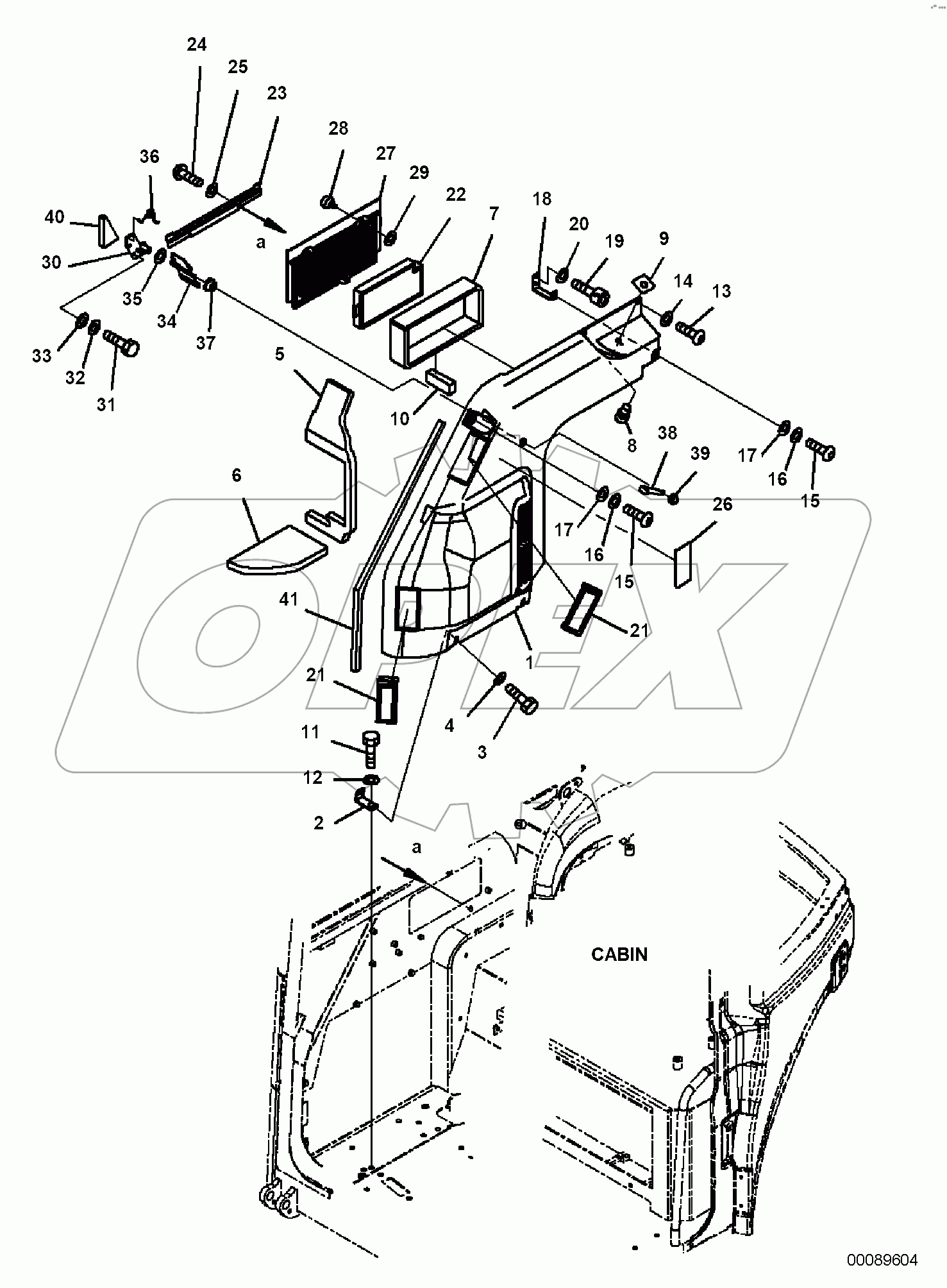  CAB, 1-ATTACHMENT, HEATER DUCT