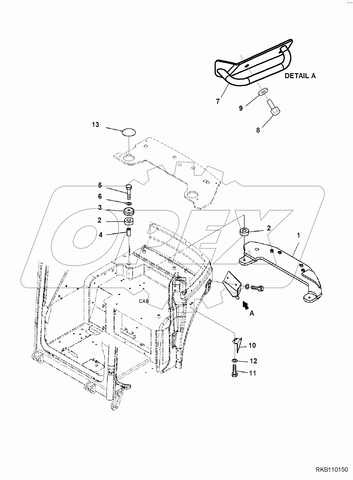  CAB, 1-ATTACHMENT, MOUNTING (2/2)