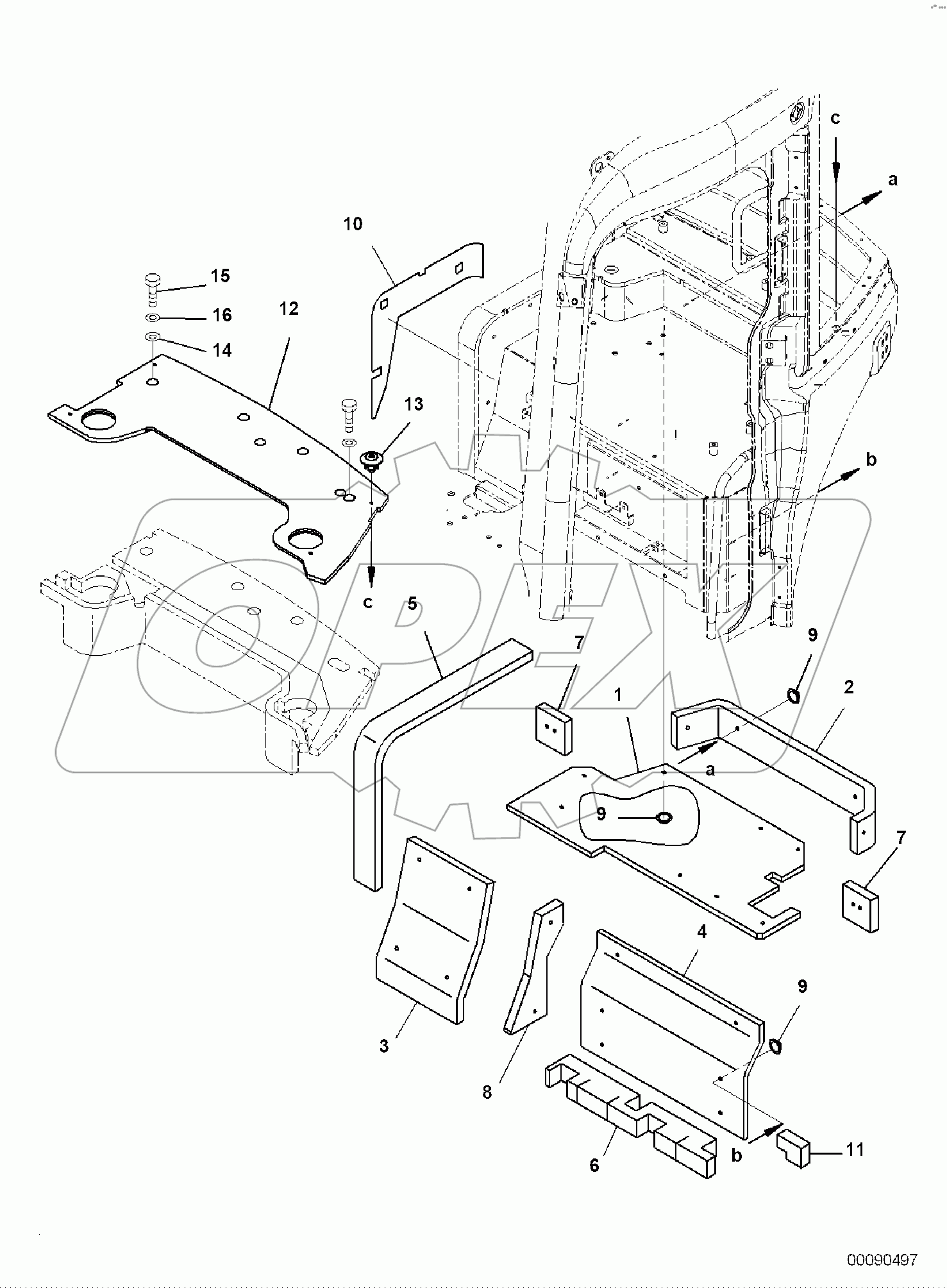  CAB, WITH AIR CONDITIONER, 1-ATTACHMENT, SHEET