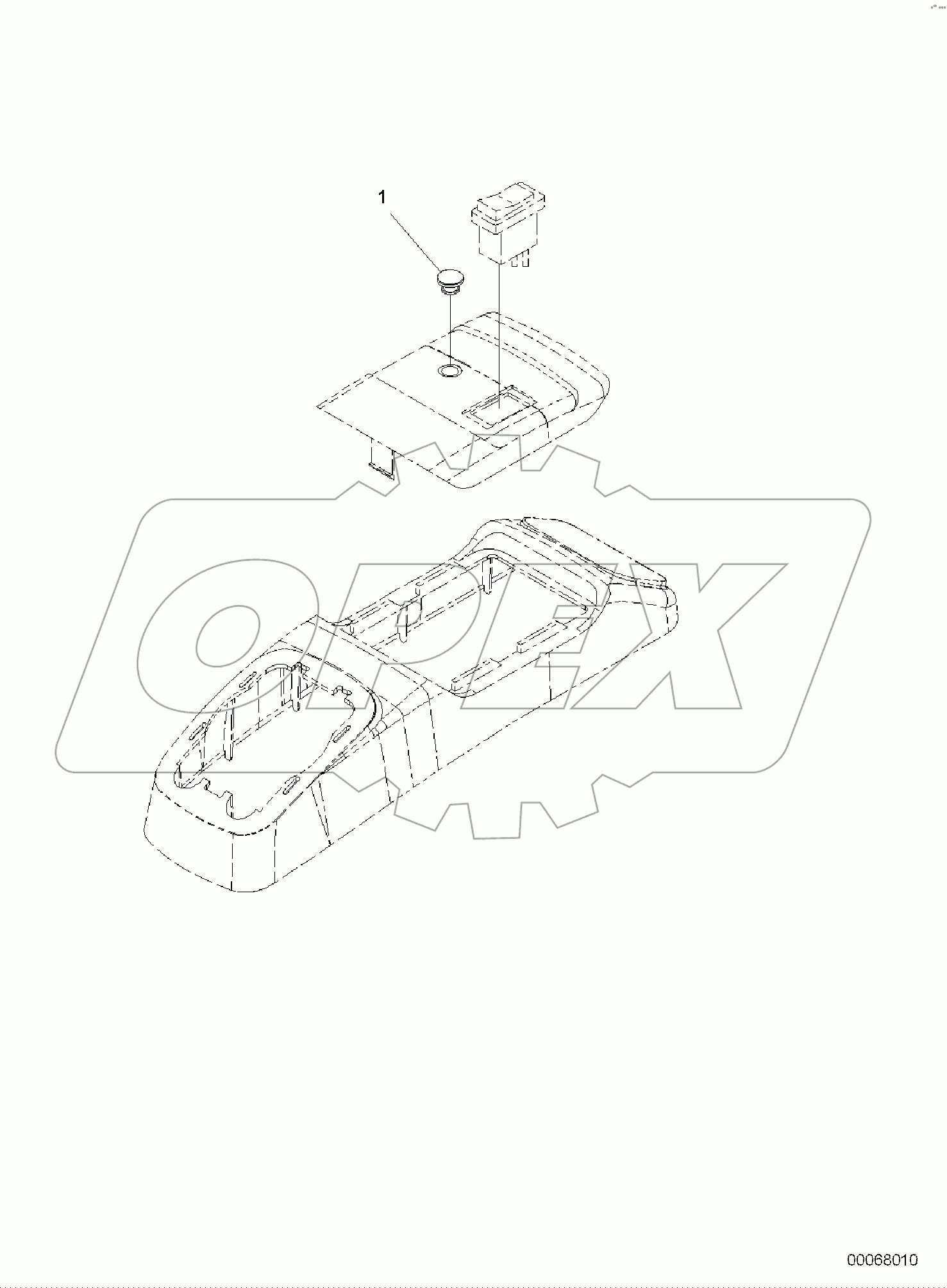  CAB, WITH AIR CONDITIONER, 1-ATTACHMENT, CAP