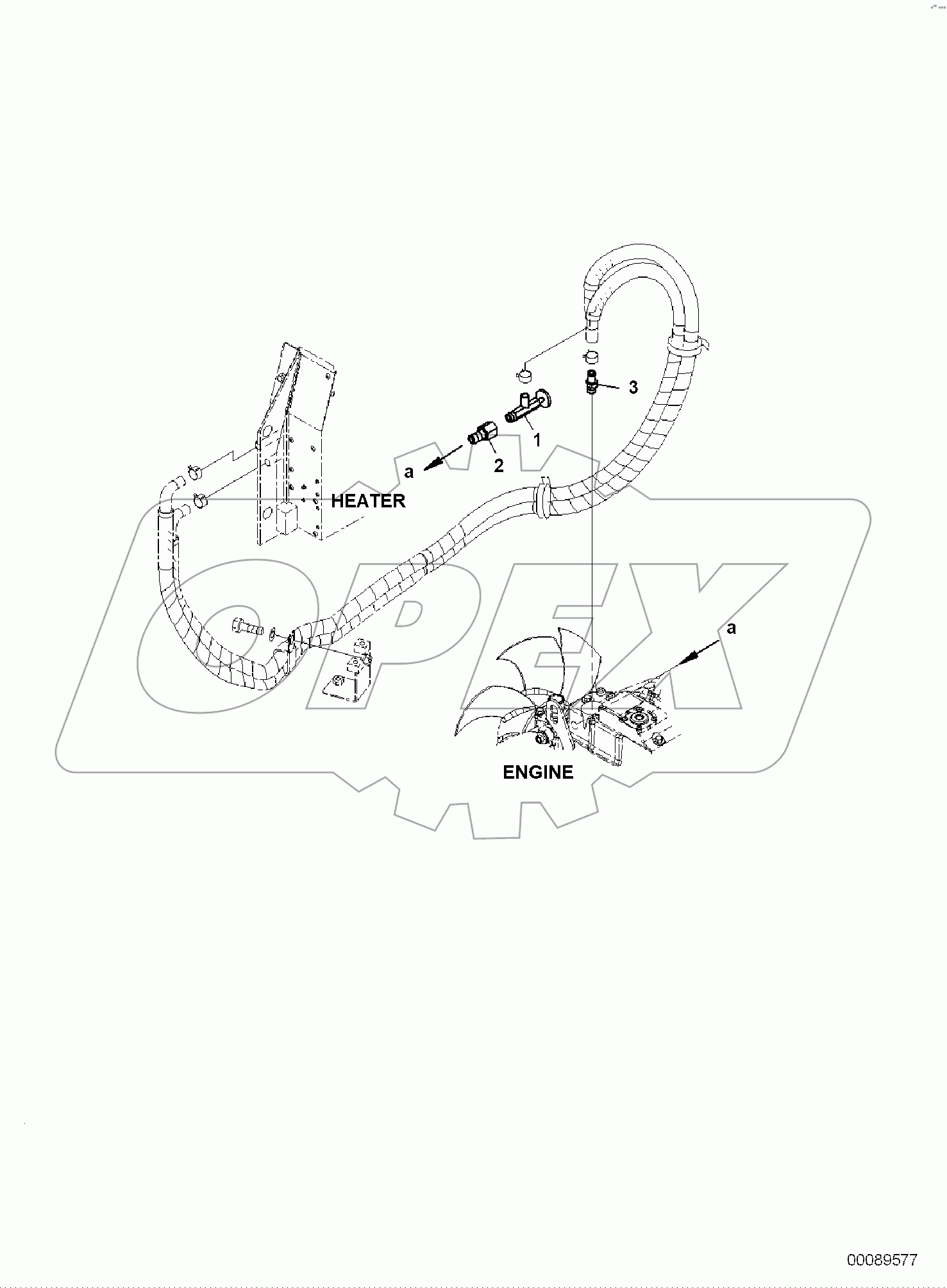  ENGINE, WITH AIR CONDITIONER, HEATER RELATED PARTS