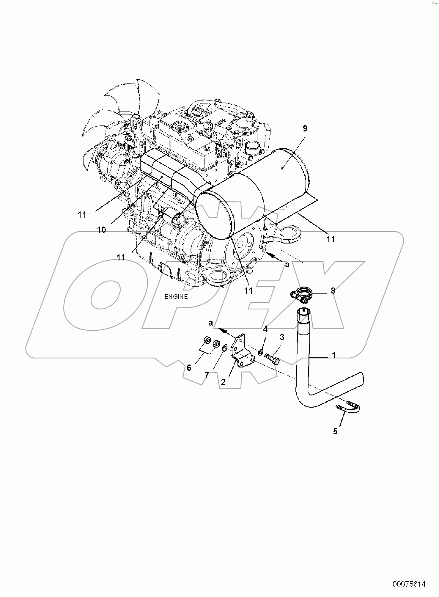  ENGINE, EXHAUST MUFFLER RELATED PARTS