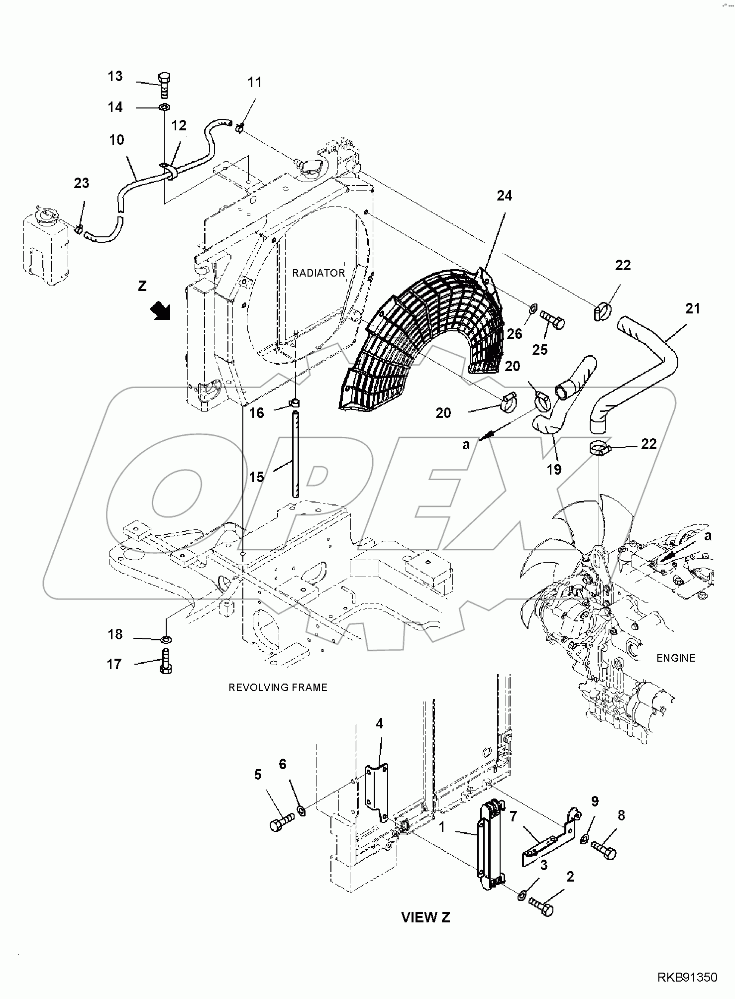  COOLING SYSTEM, RADIATOR PIPING