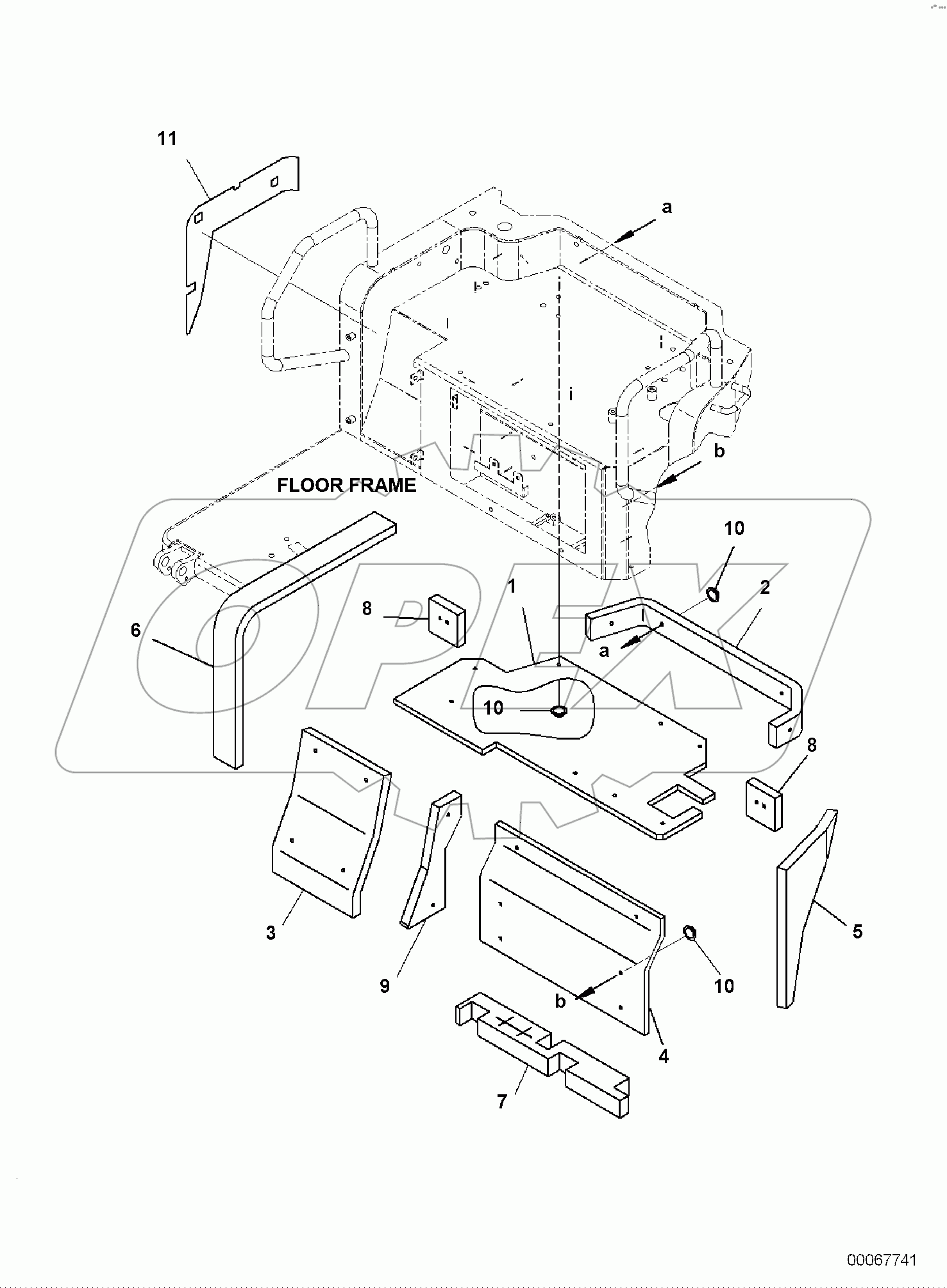  FLOOR FRAME, 1-ATTACHMENT, SHEET