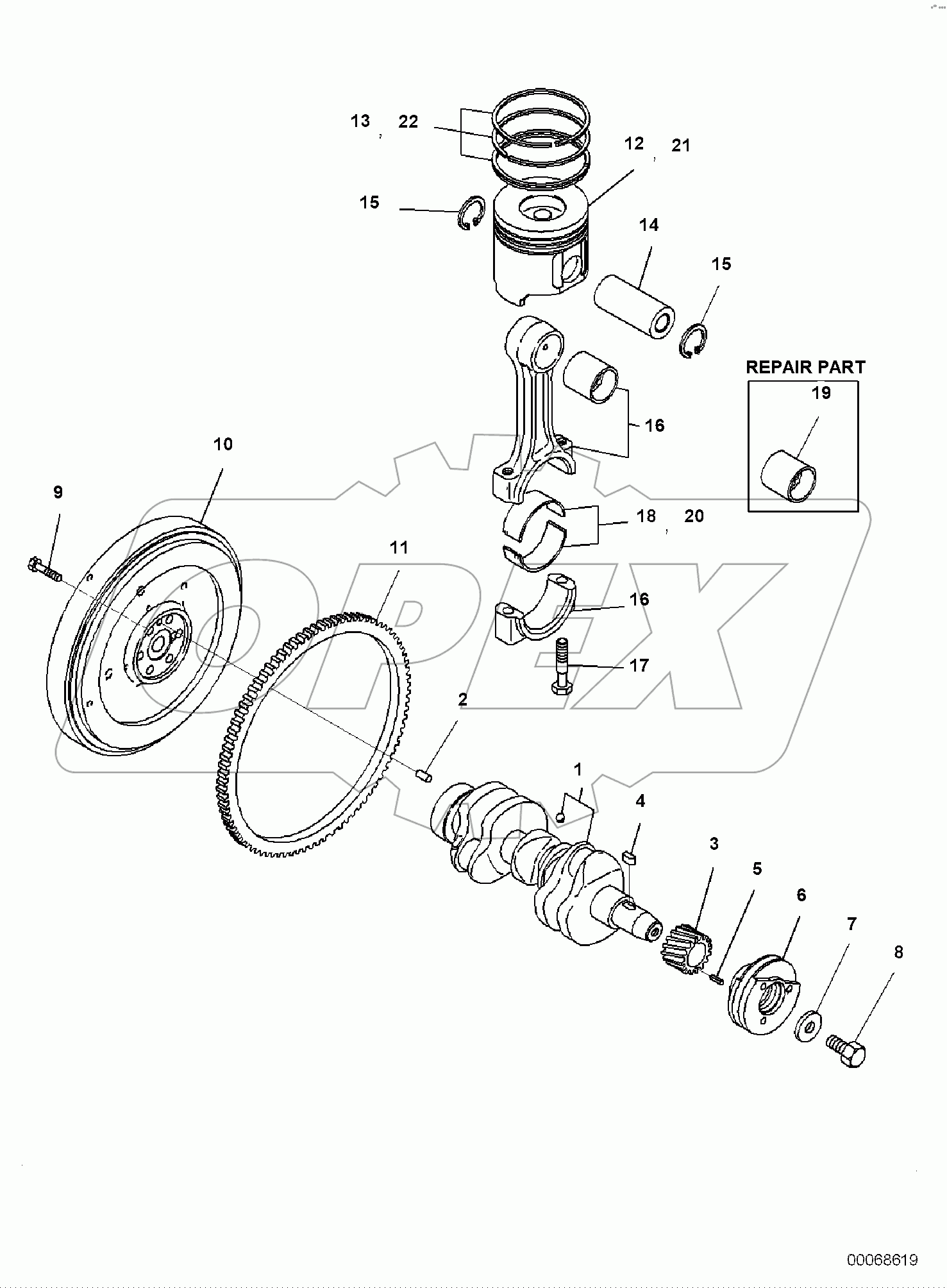  ENGINE, CRANKSHAFT AND PISTON