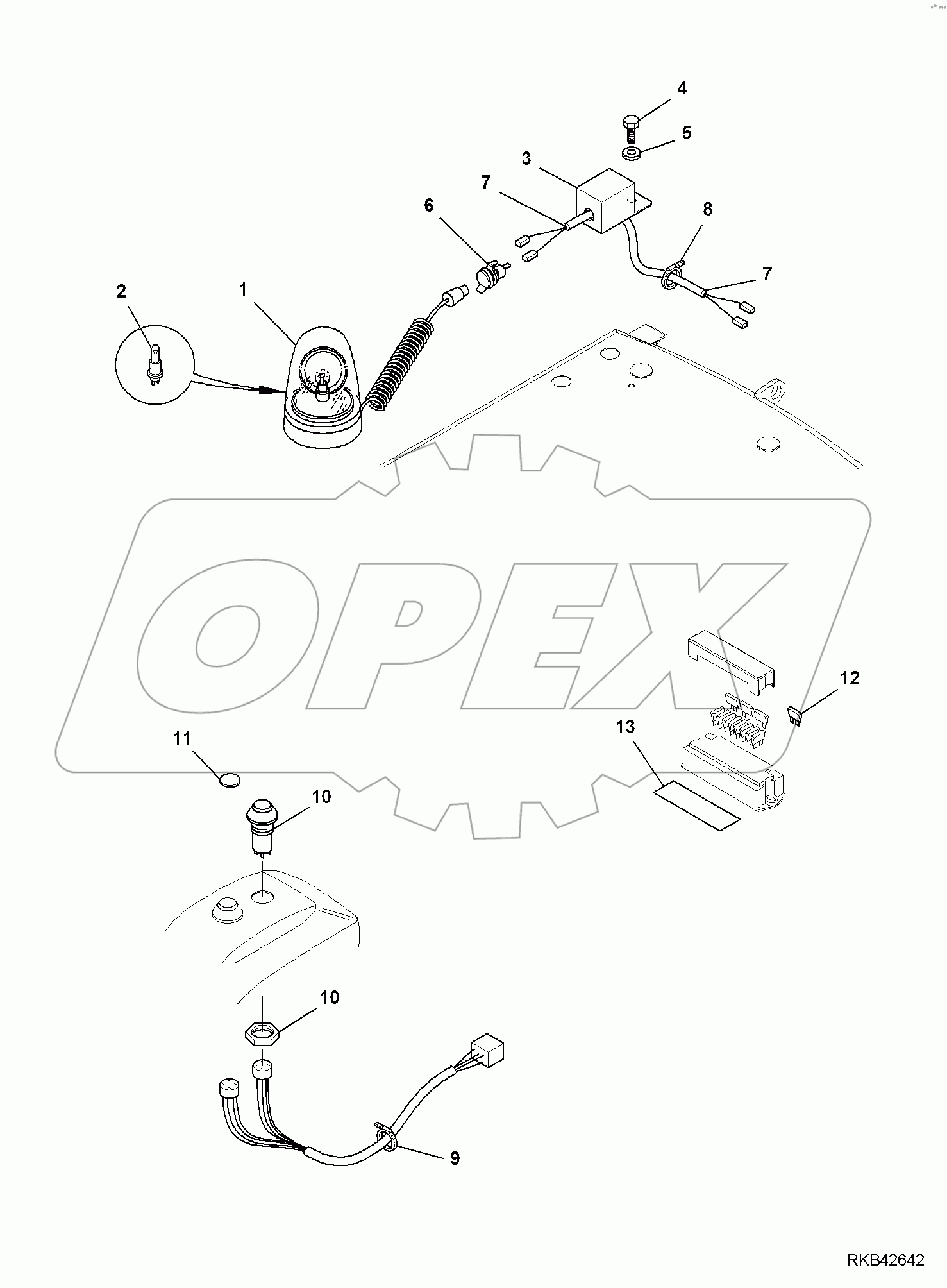  ROTARY BEAM, FOR CAB