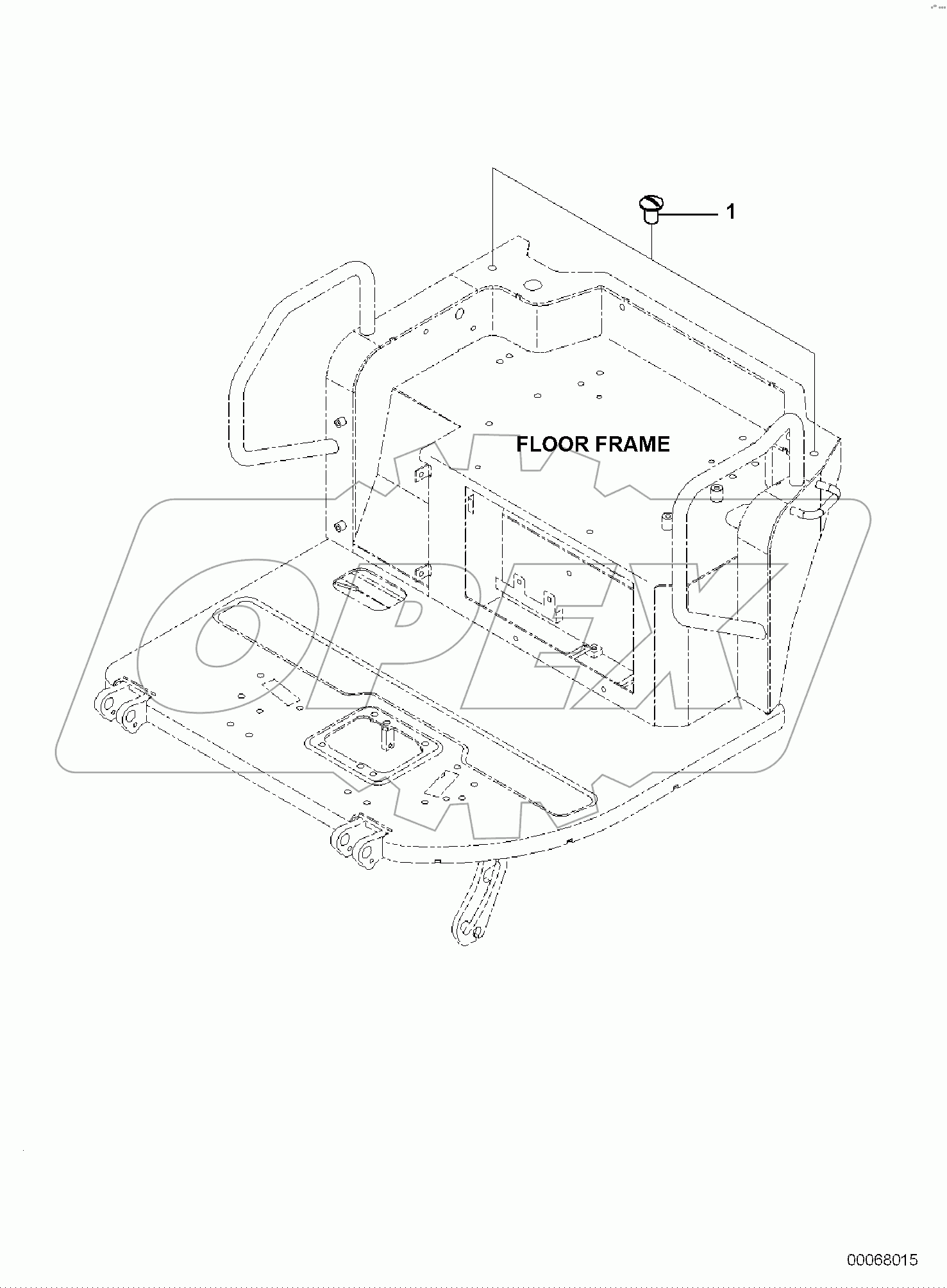  FLOOR MOUNTING, FOR CANOPY, CAP