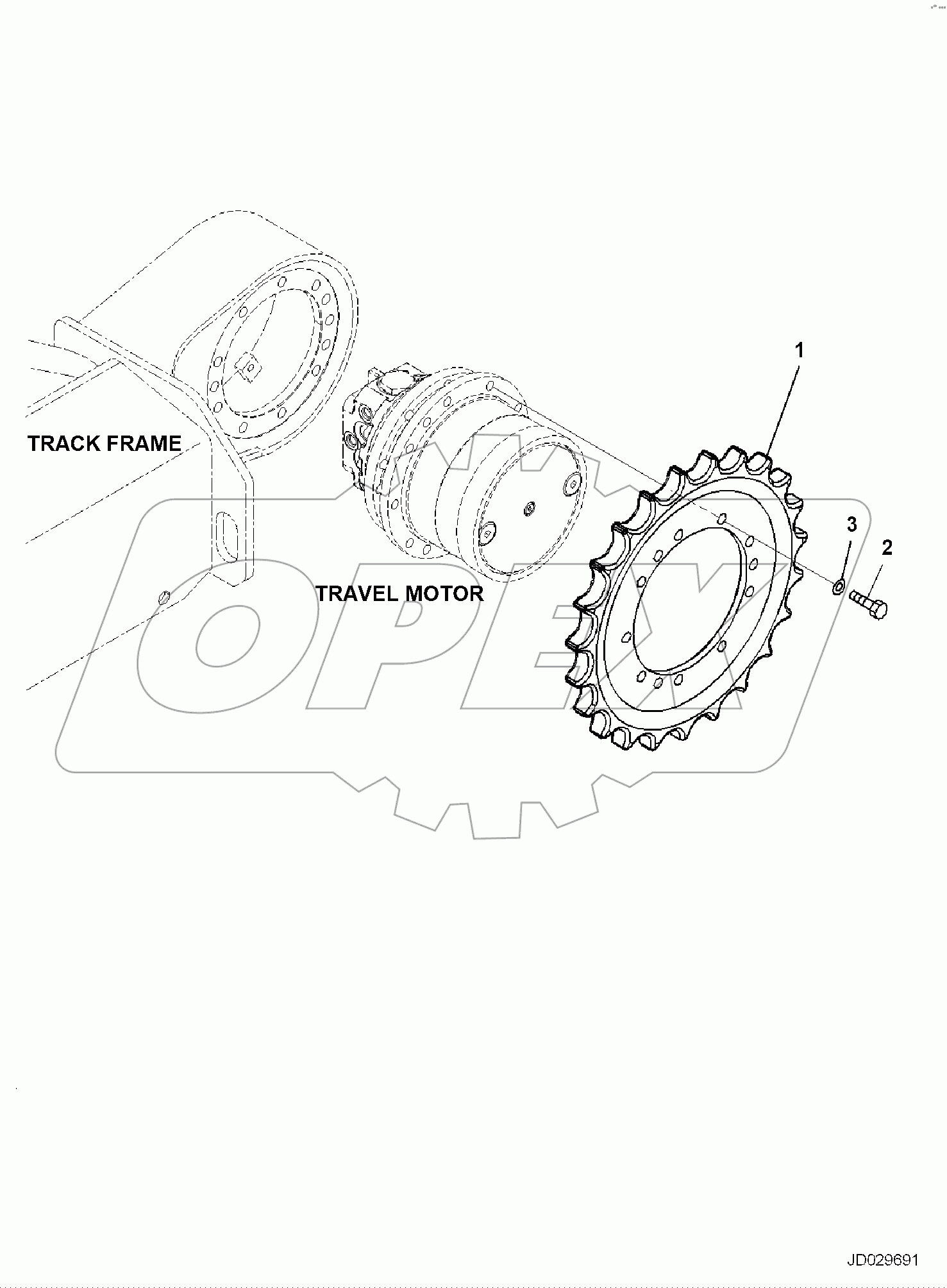  TRACK FRAME, SPROCKET