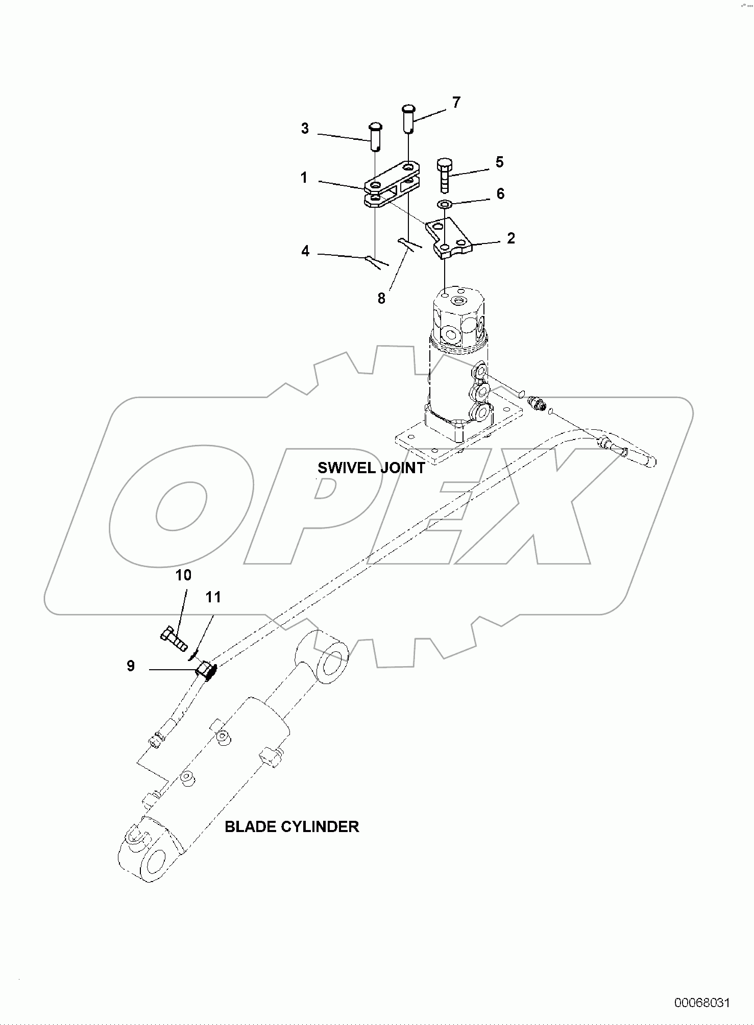  TRACK FRAME, SWIVEL JOINT MOUNTING