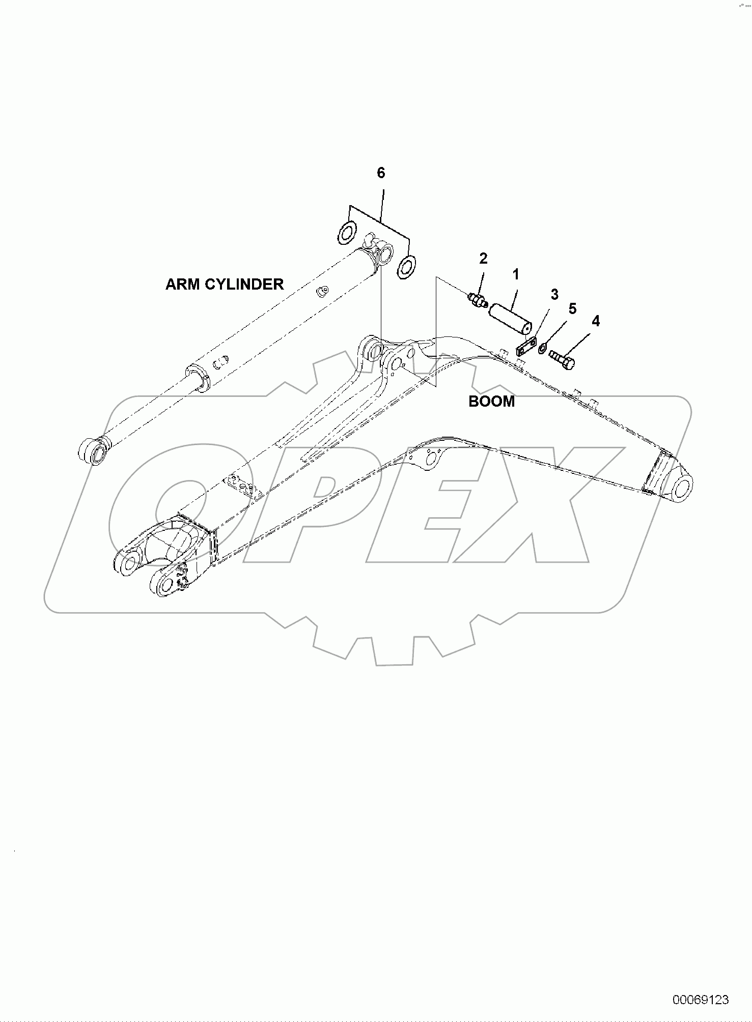  BOOM, PIN, ARM CYLINDER