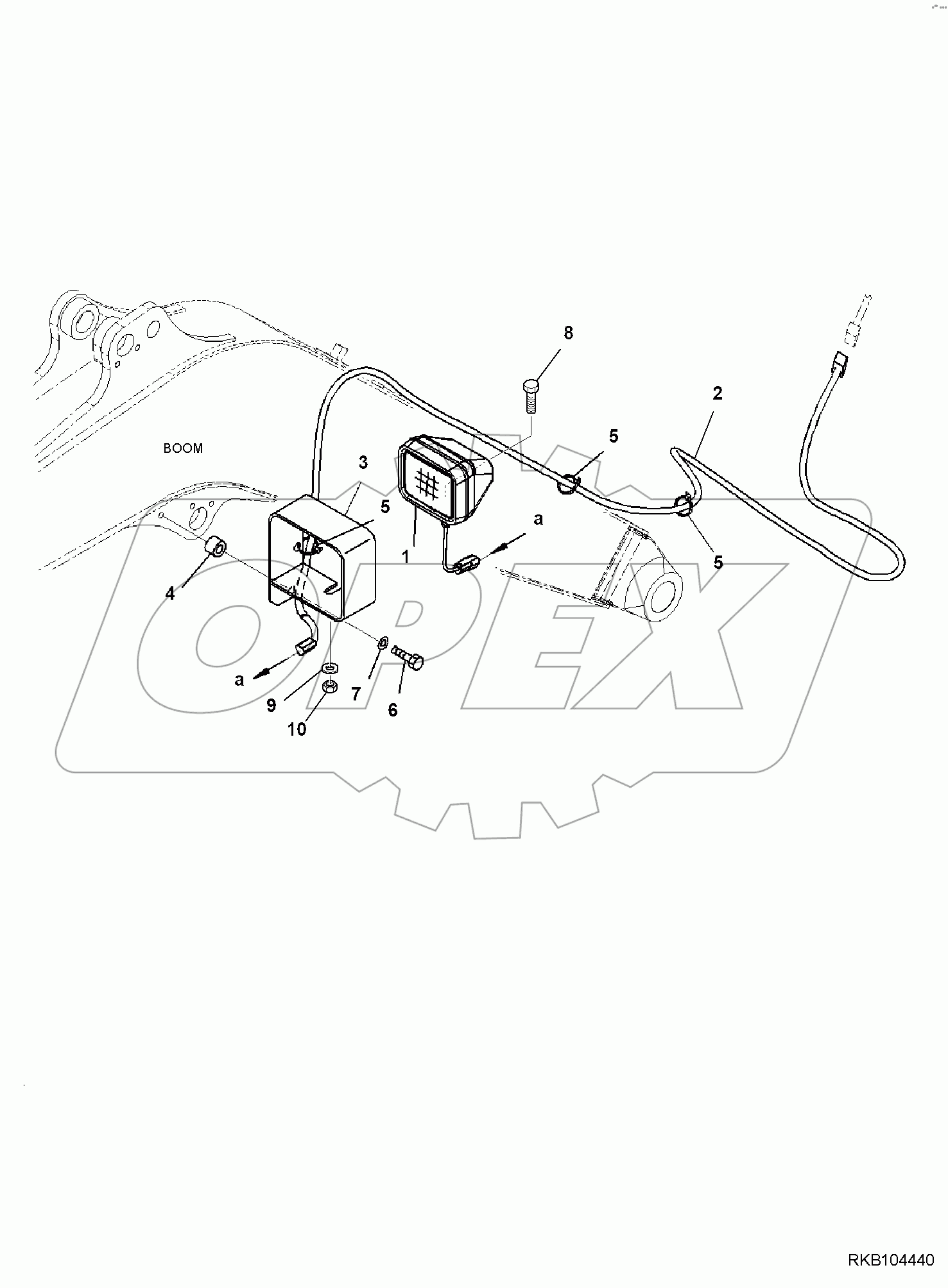  BOOM, 2-ATTACHMENT, WORKING LAMP