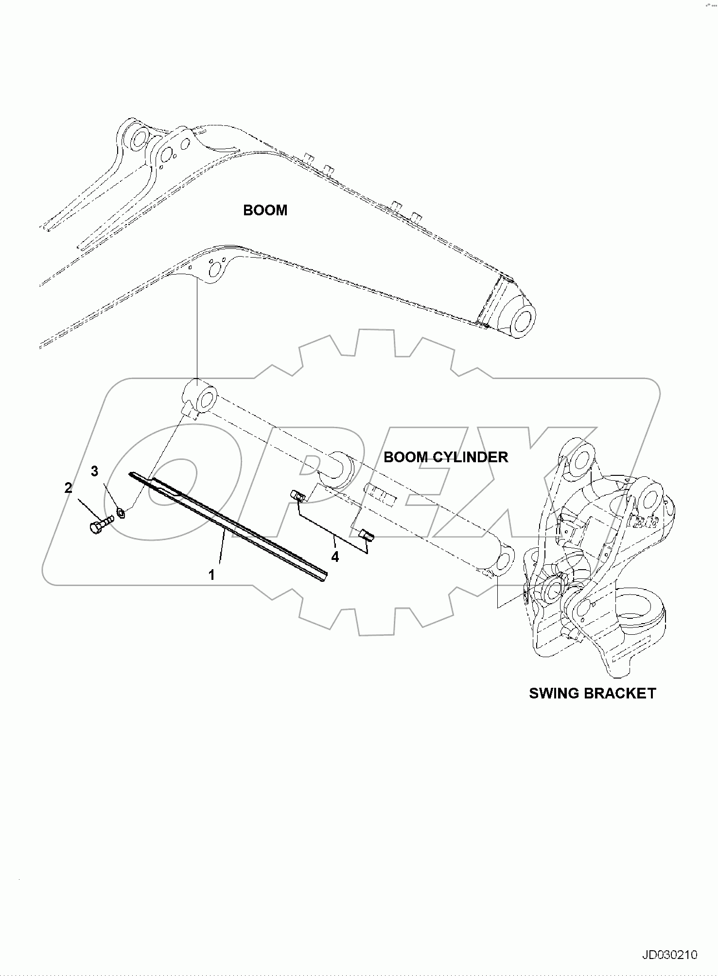  BOOM CYLINDER, BOOM CYLINDER COVER