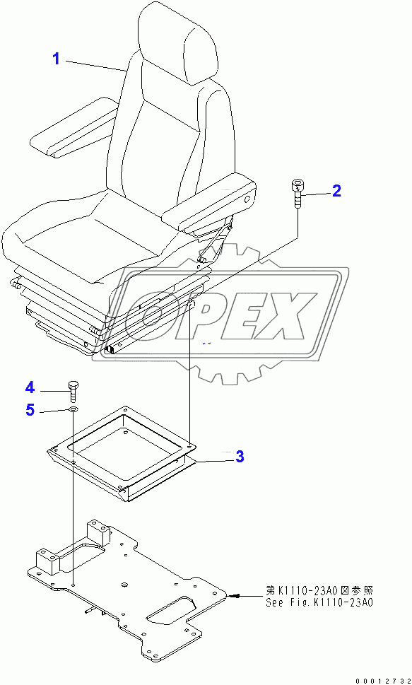  OPERATOR'S SEAT (FABLIC)