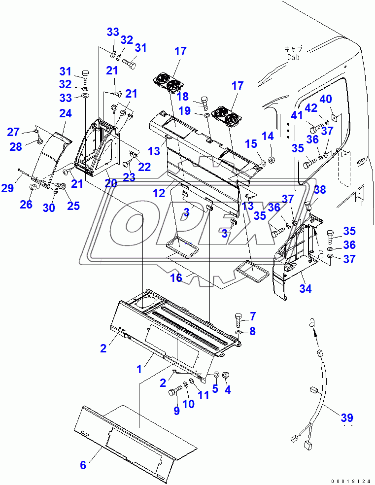  SEAT REAR COVER (WITH BIG WIND AIR CONDITIONER) (1/2)